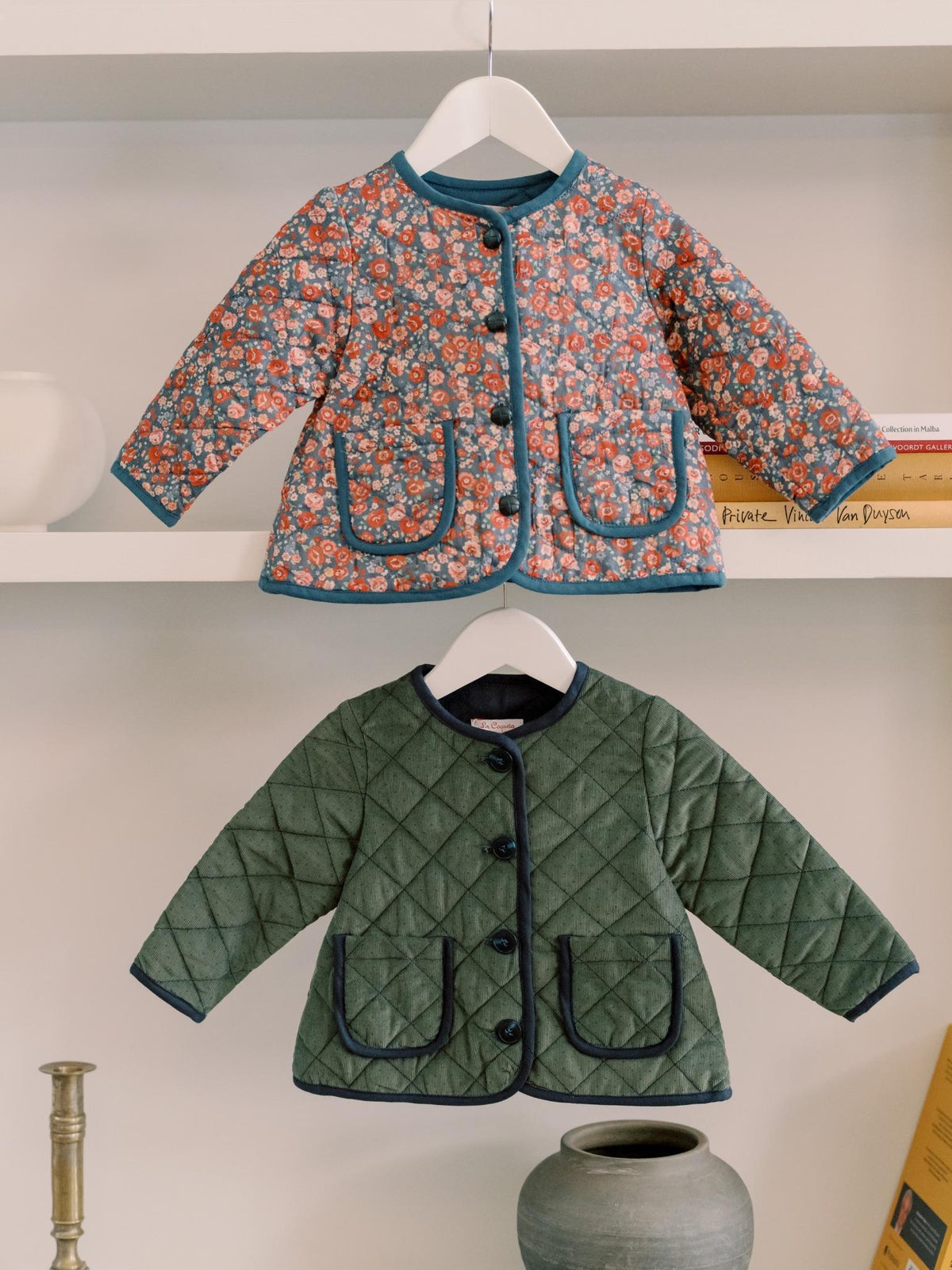 Navy Floral Calida Baby Girl Jacket