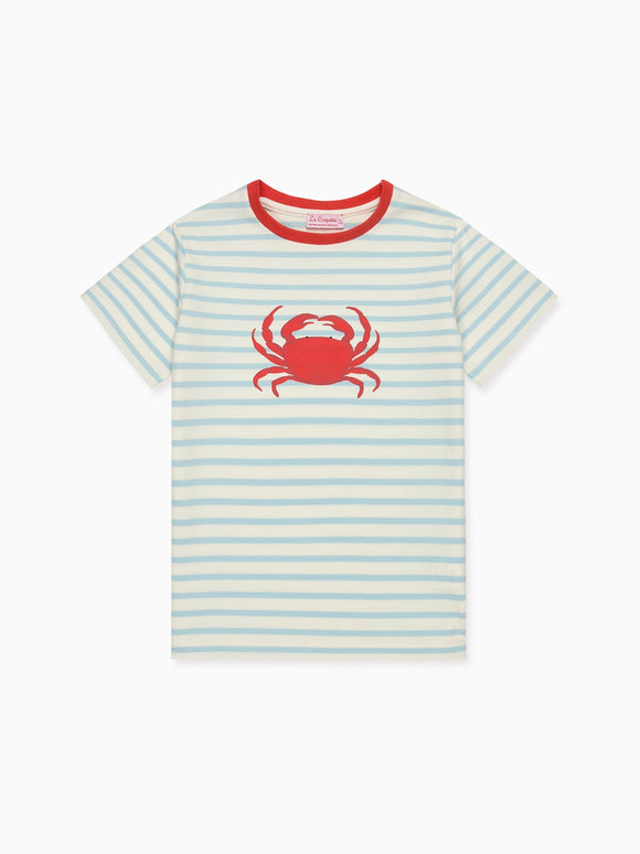 Blue Stripe Cangrajo Kids T-Shirt