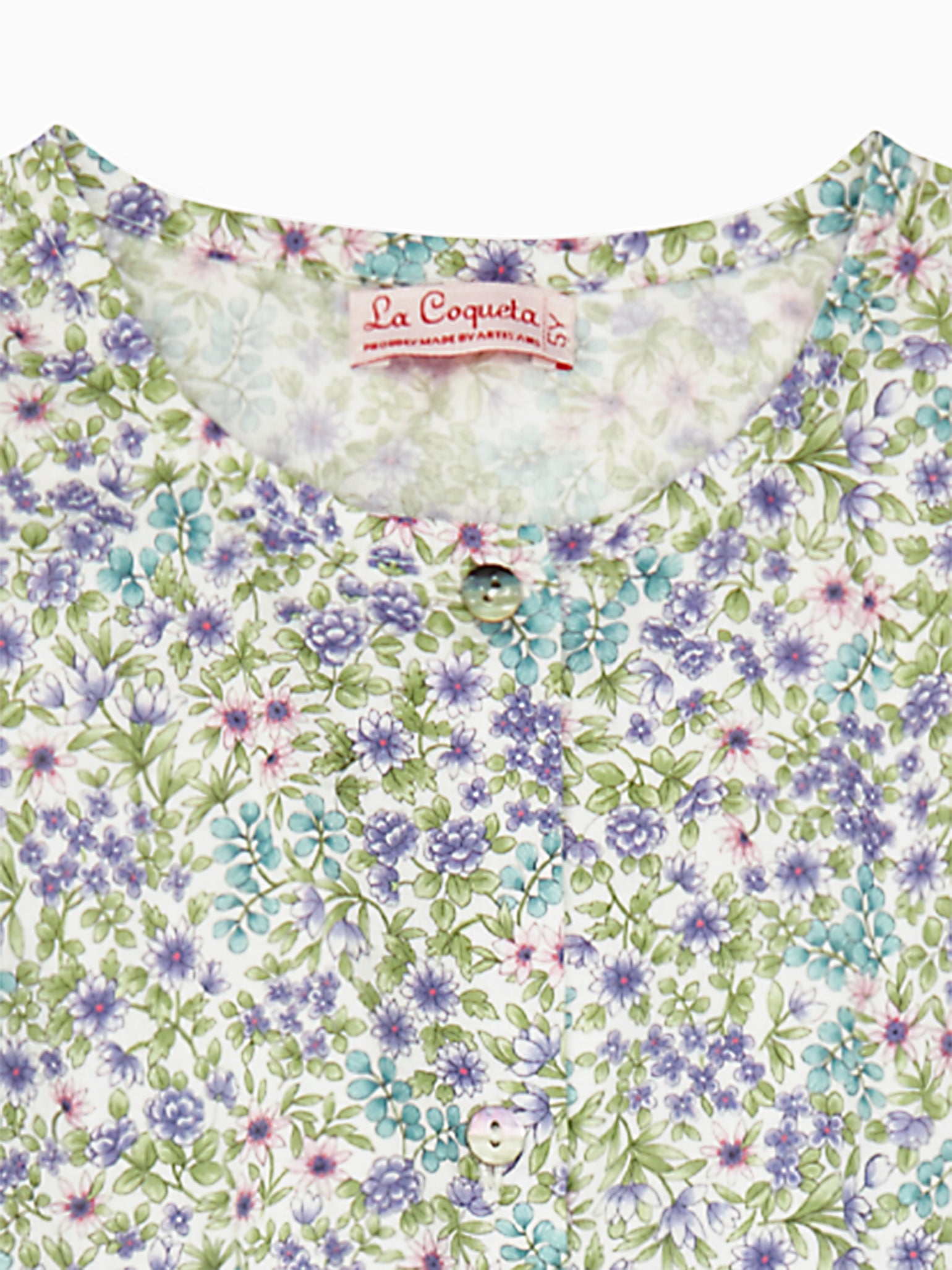 Green Floral Carina Girl Playsuit