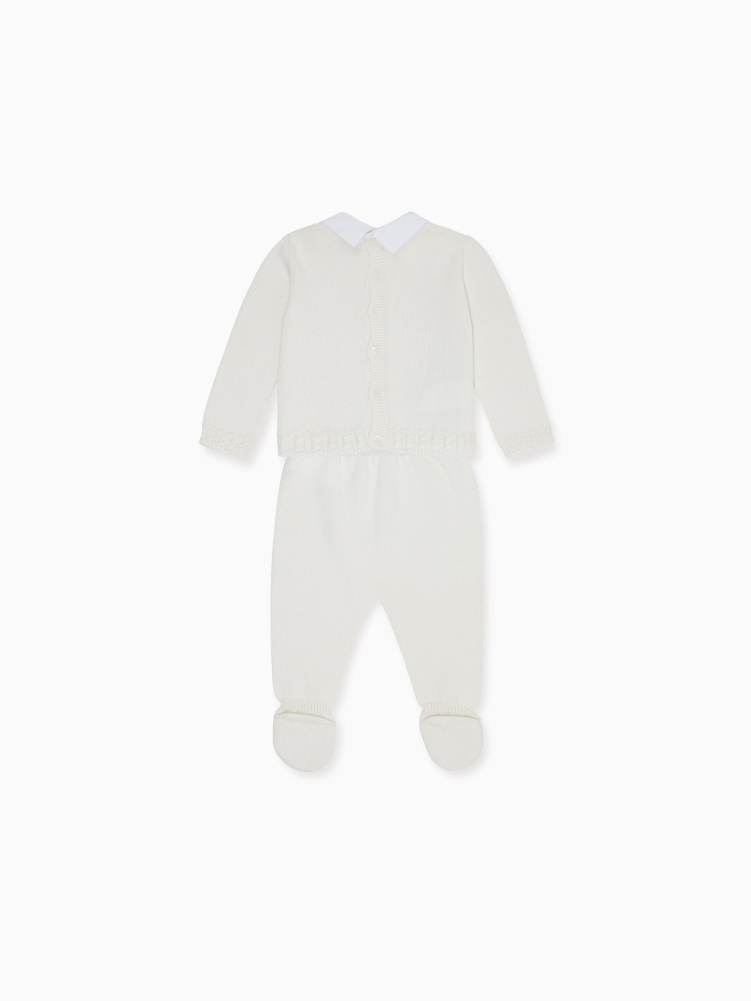 Ivory Carmelo Cotton Knitted Baby Set