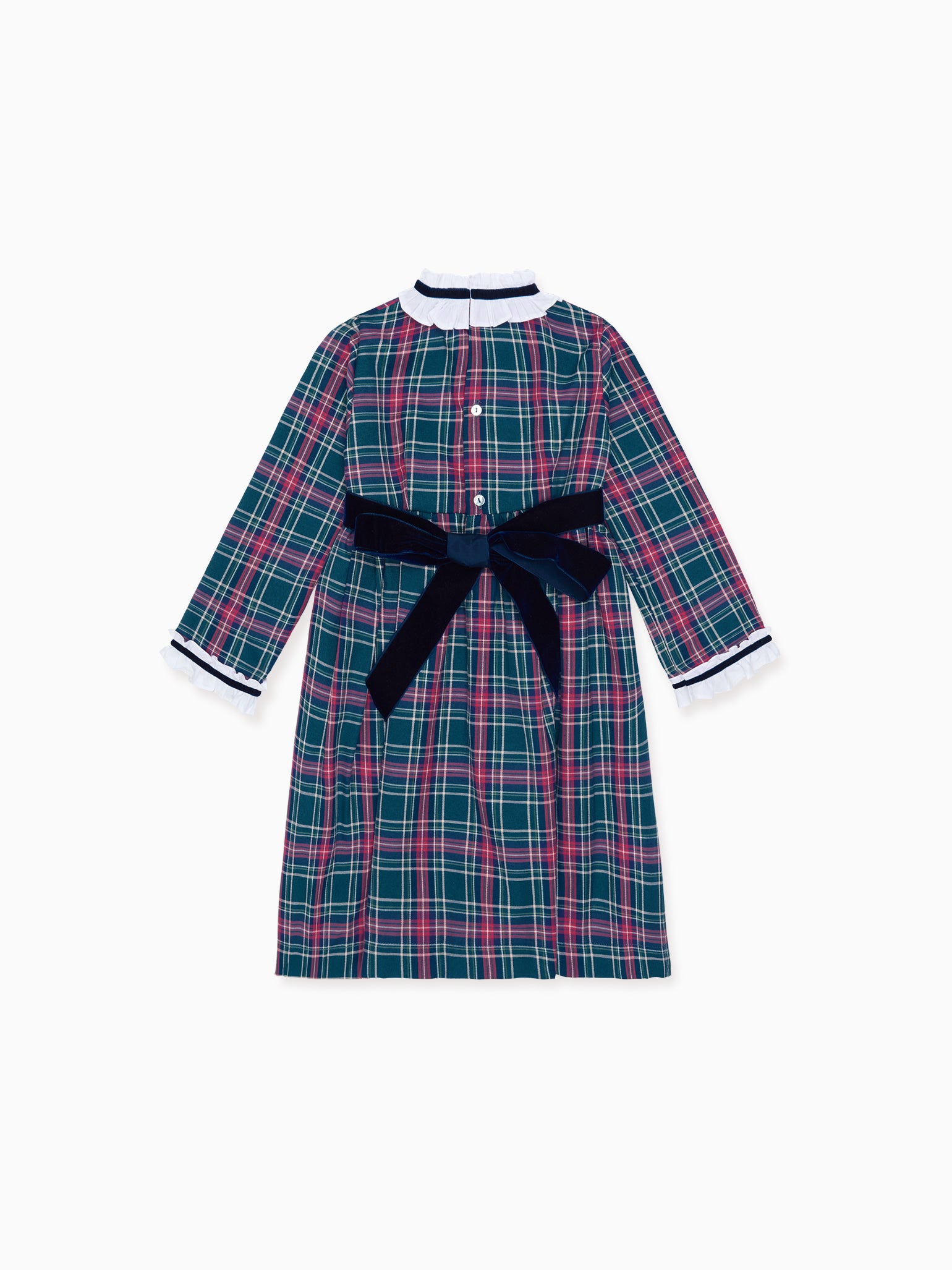 Green Tartan Clarisa Girl Dress