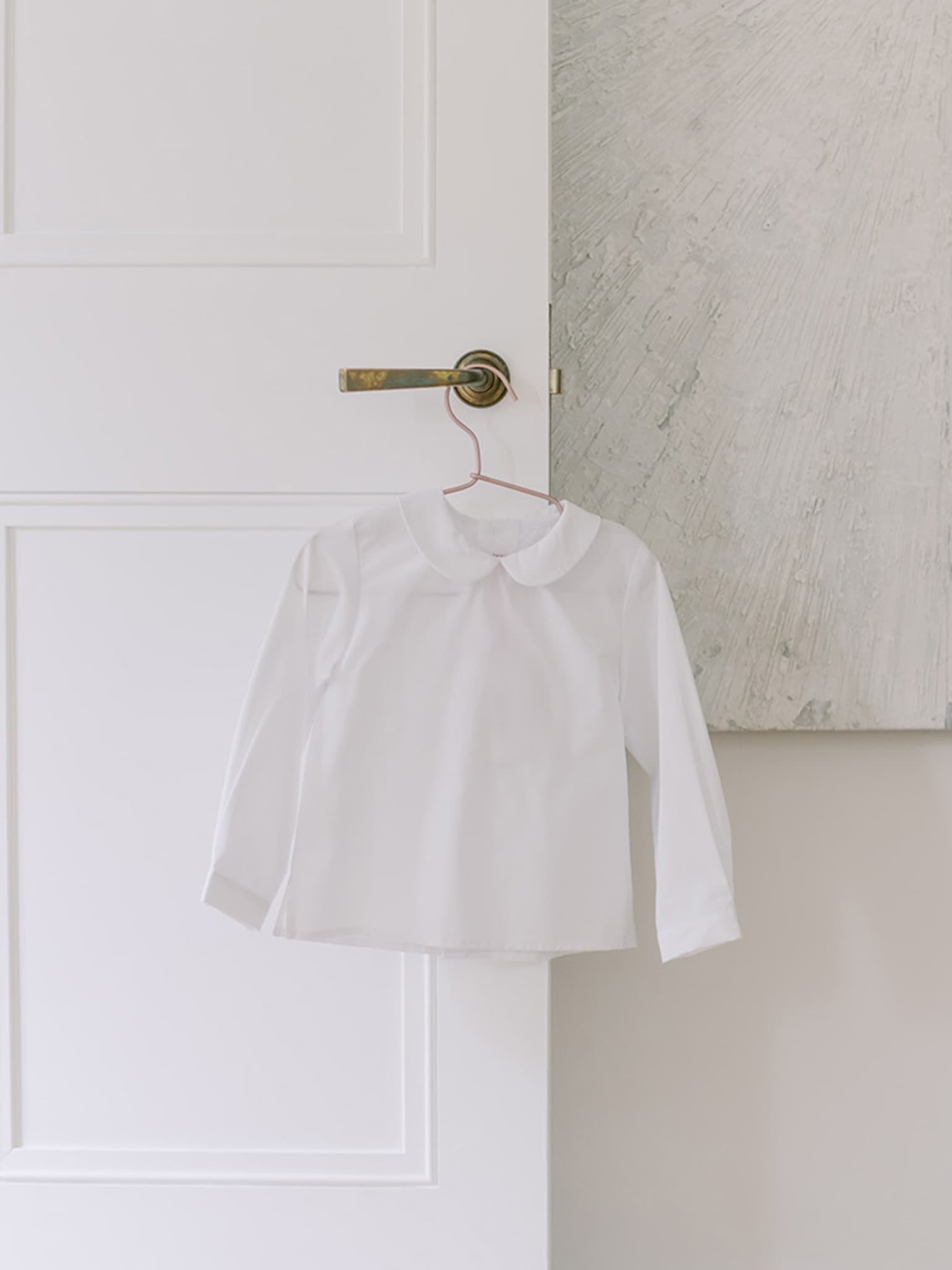 White Clio Long Sleeve Baby Shirt