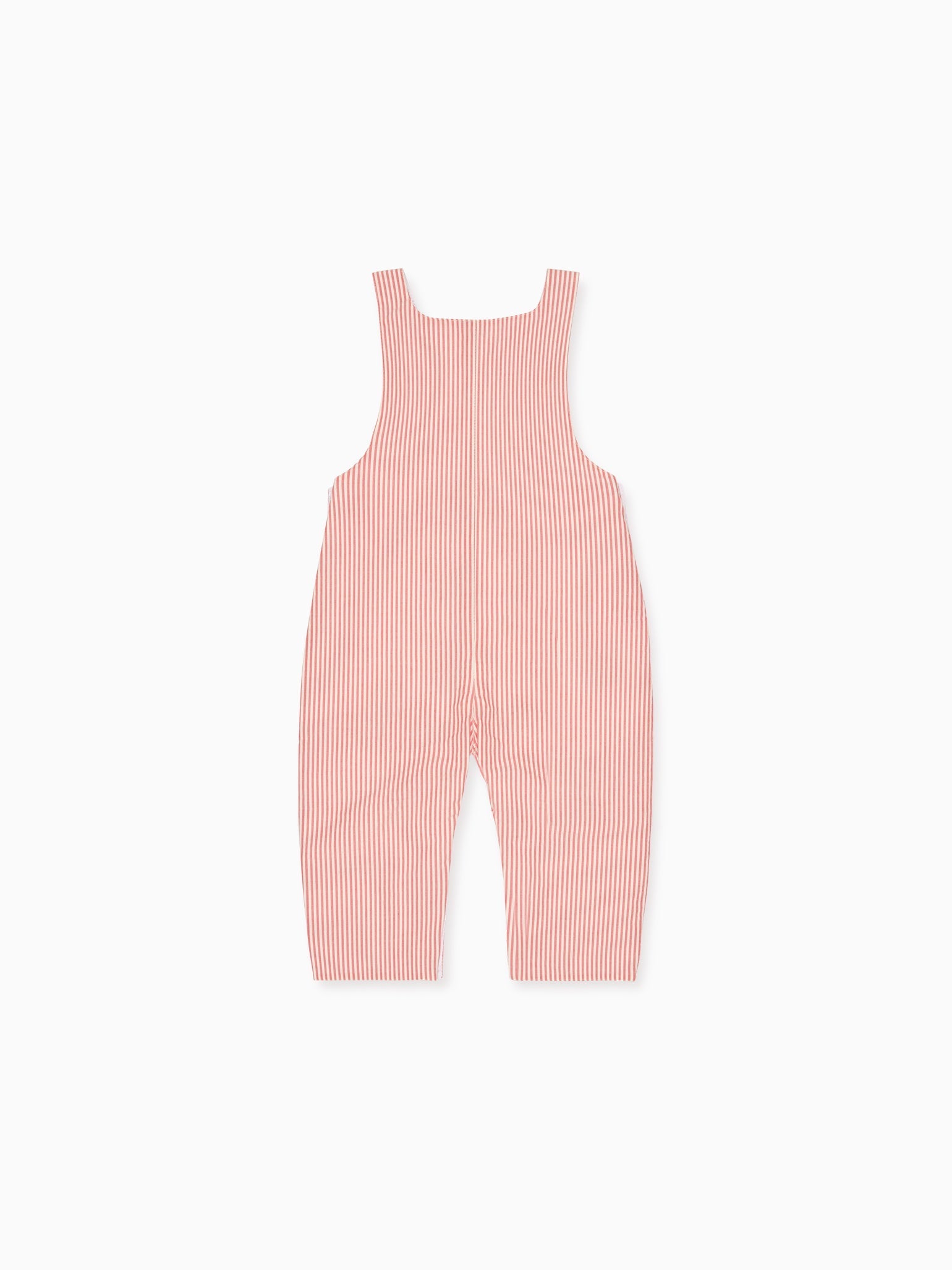 Red Stripe Coroza Baby Dungarees
