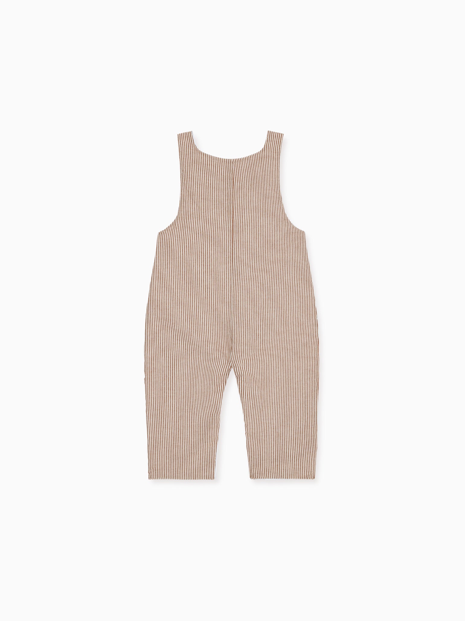 Camel Stripe Coroza Cotton Baby Dungarees