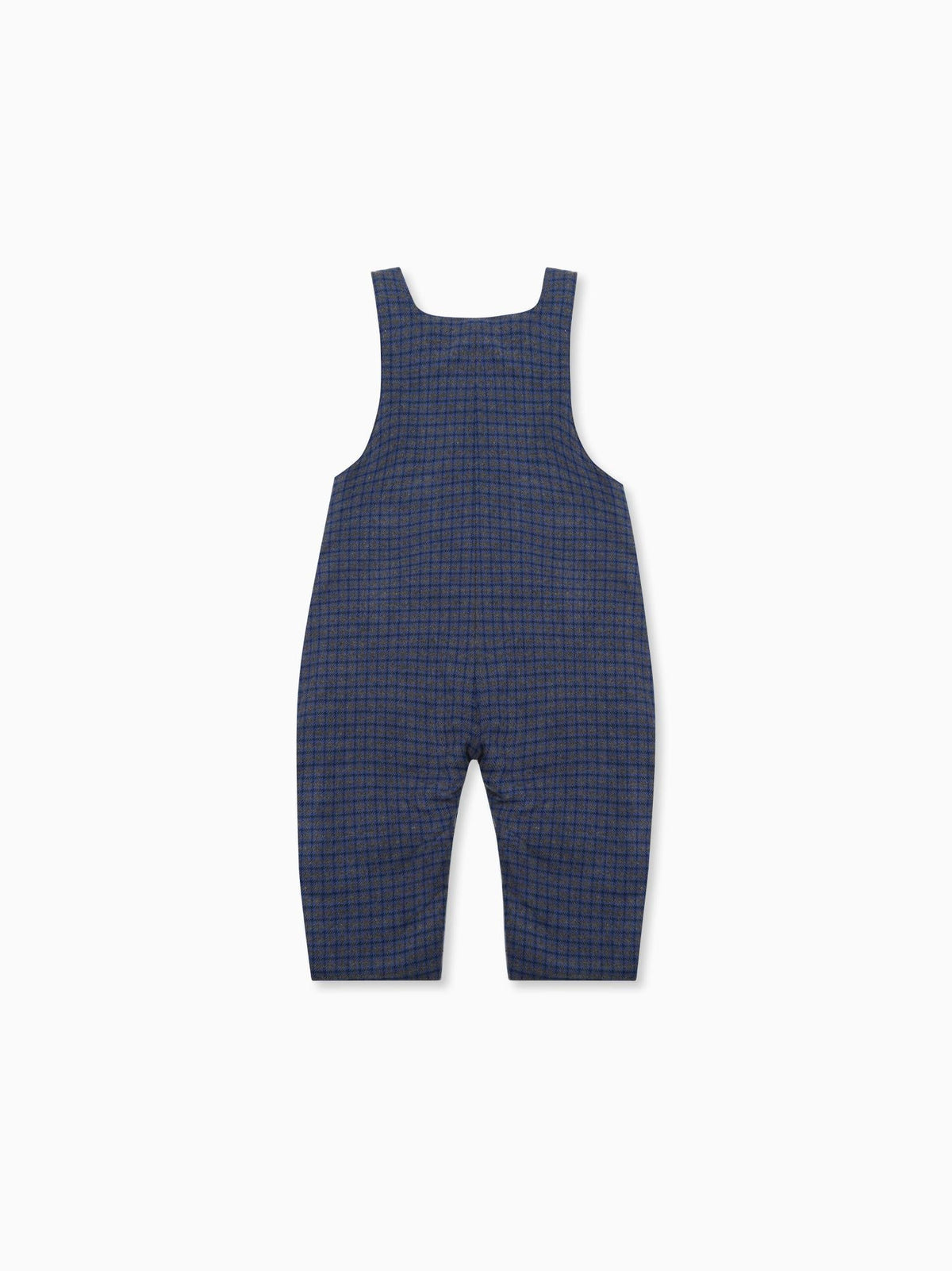 Blue Check Coroza Baby Dungarees