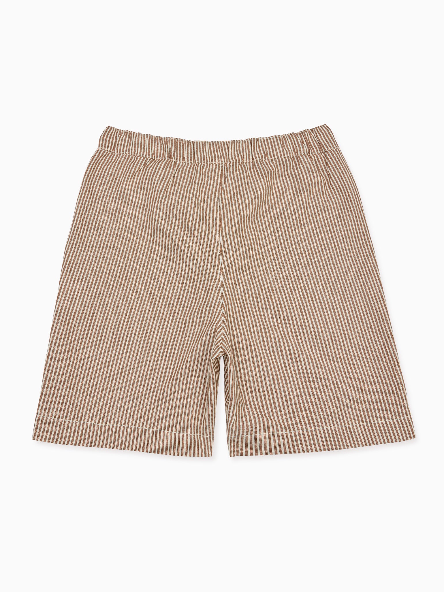 Camel Stripe Cortino Boy Cotton Shorts