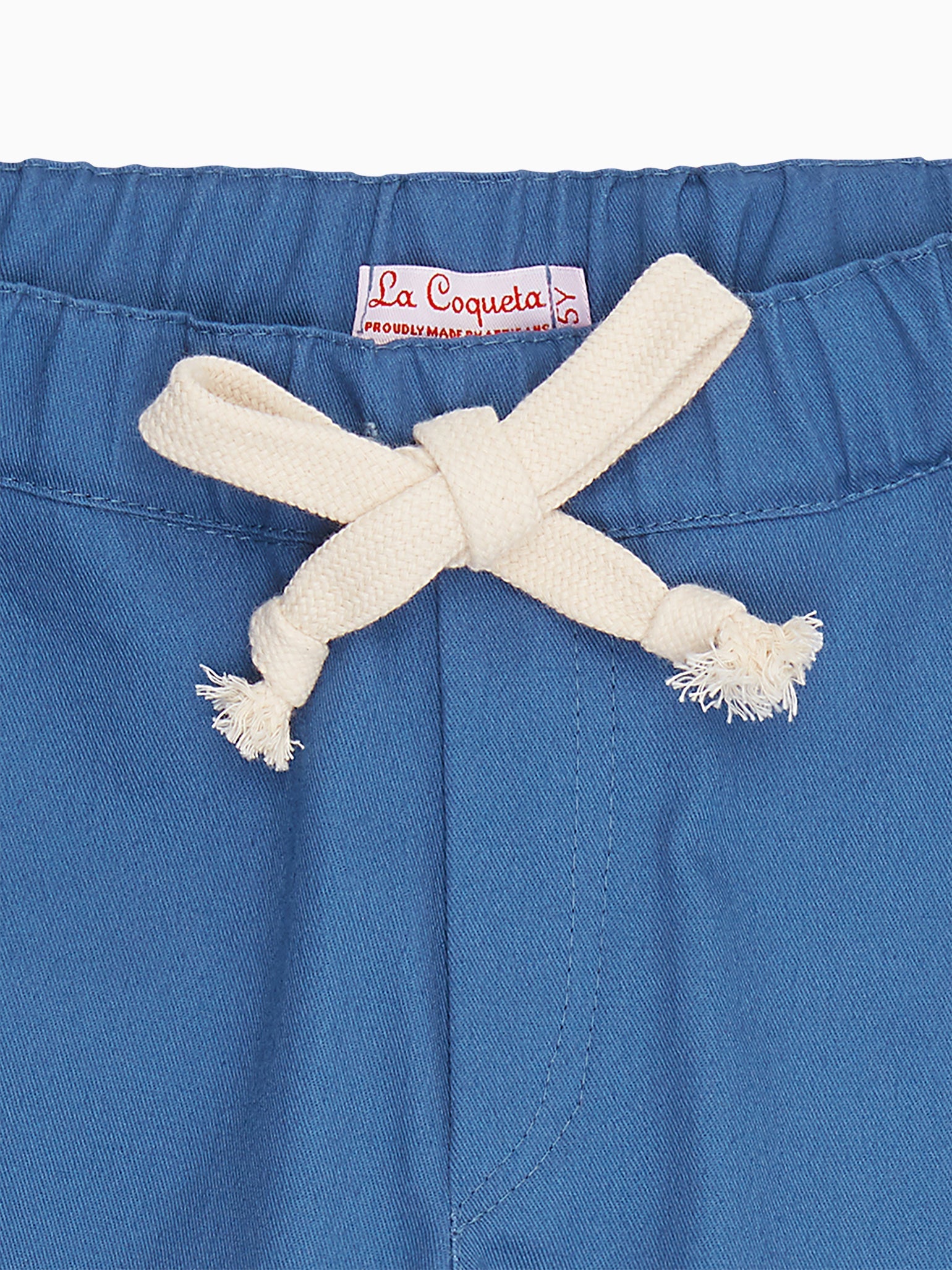 Capri Blue Cortino Boy Cotton Shorts