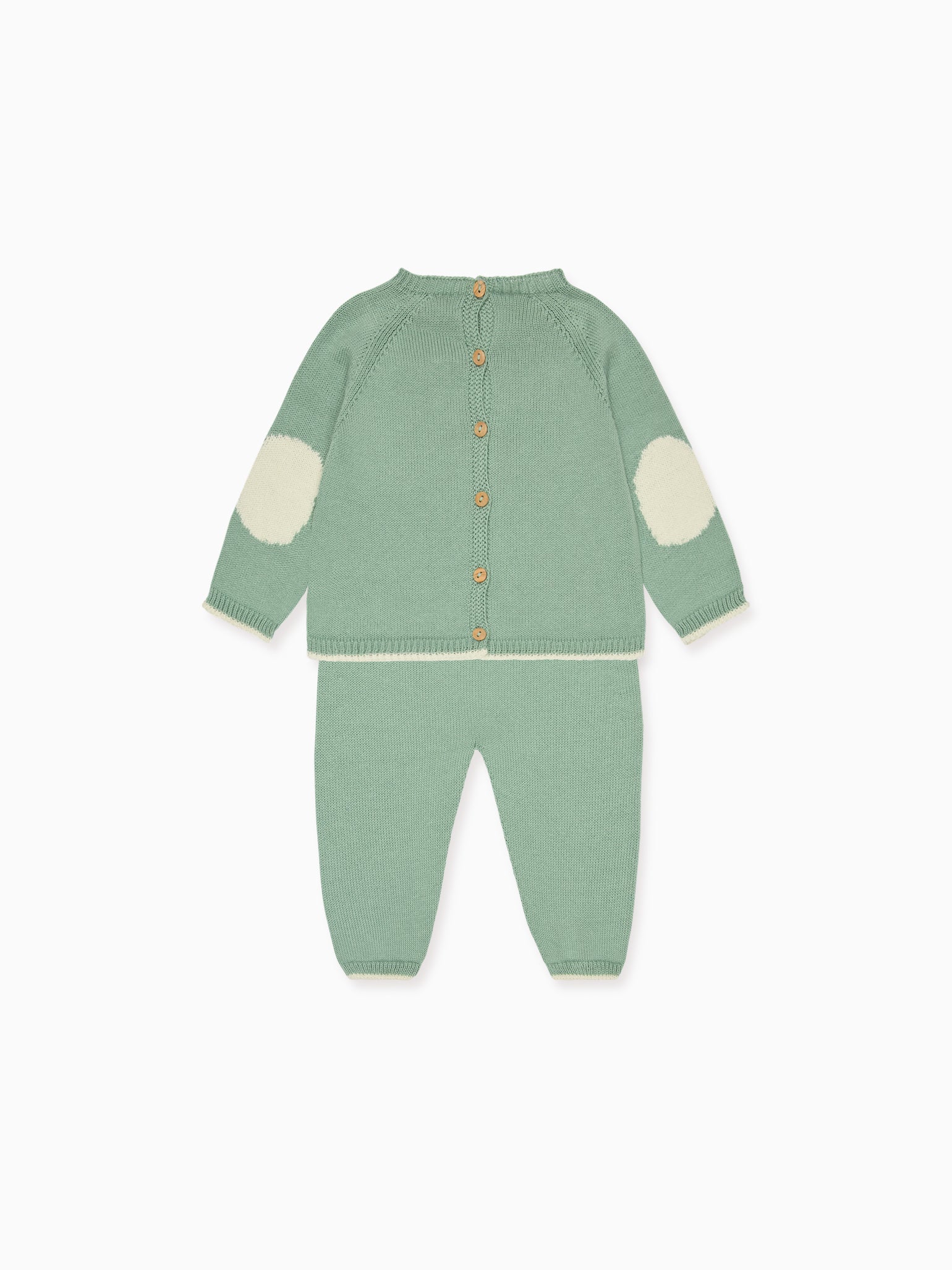 Sage Mirlo Cotton Baby Knitted Set