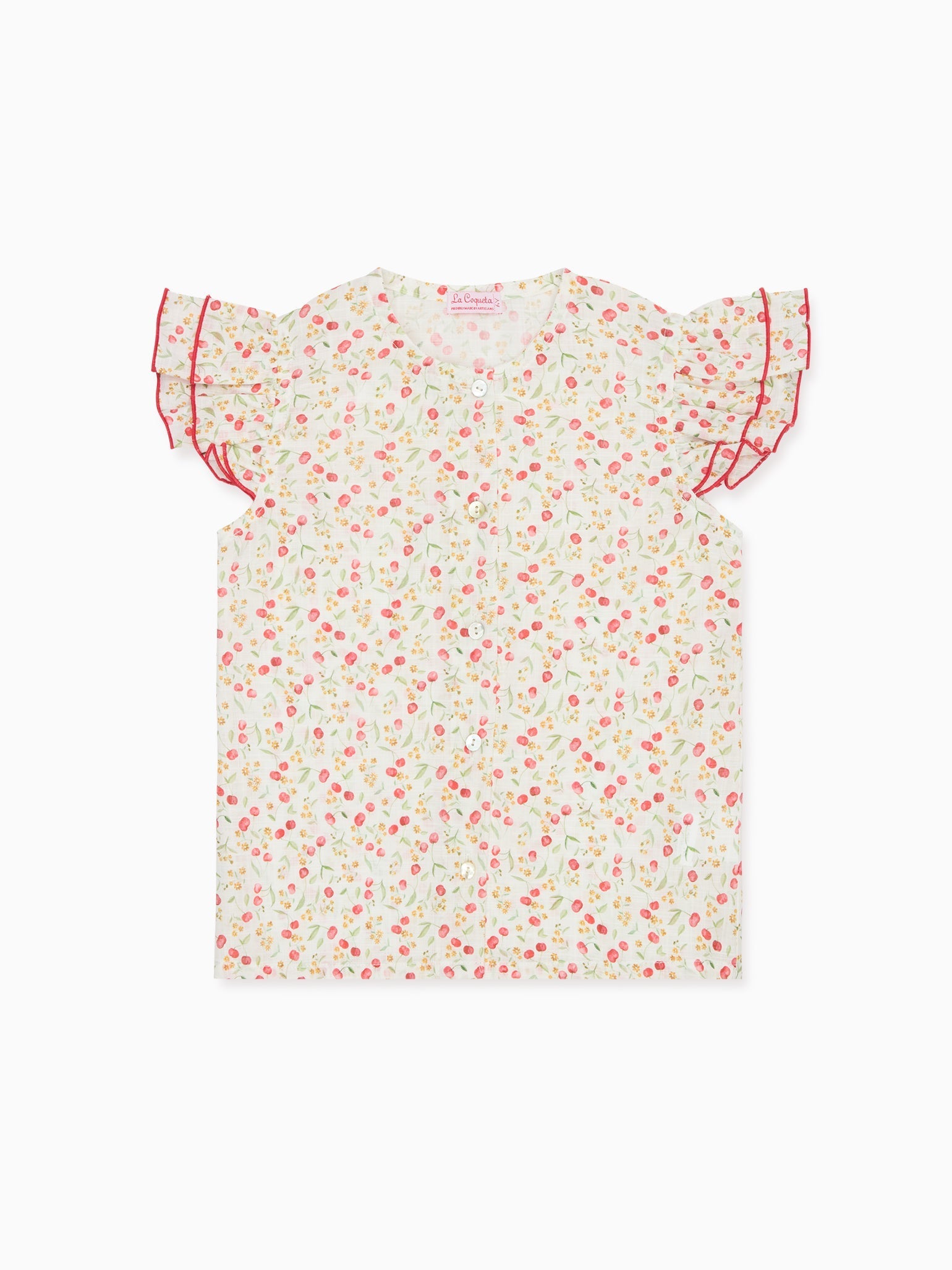 Cherry Floral Dayna Girl Shirt