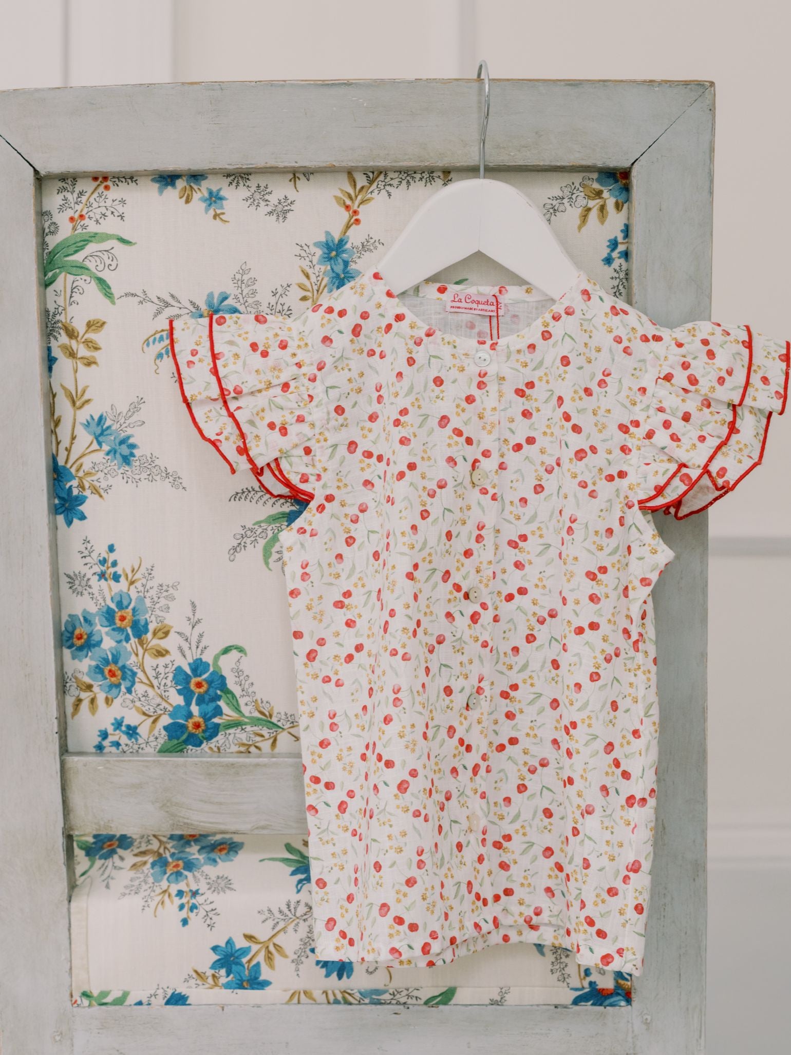 Cherry Floral Dayna Girl Shirt