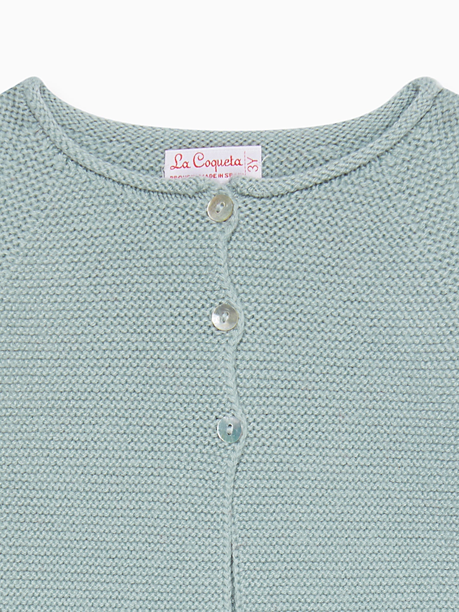 Sage Green Denia Merino Baby Cardigan