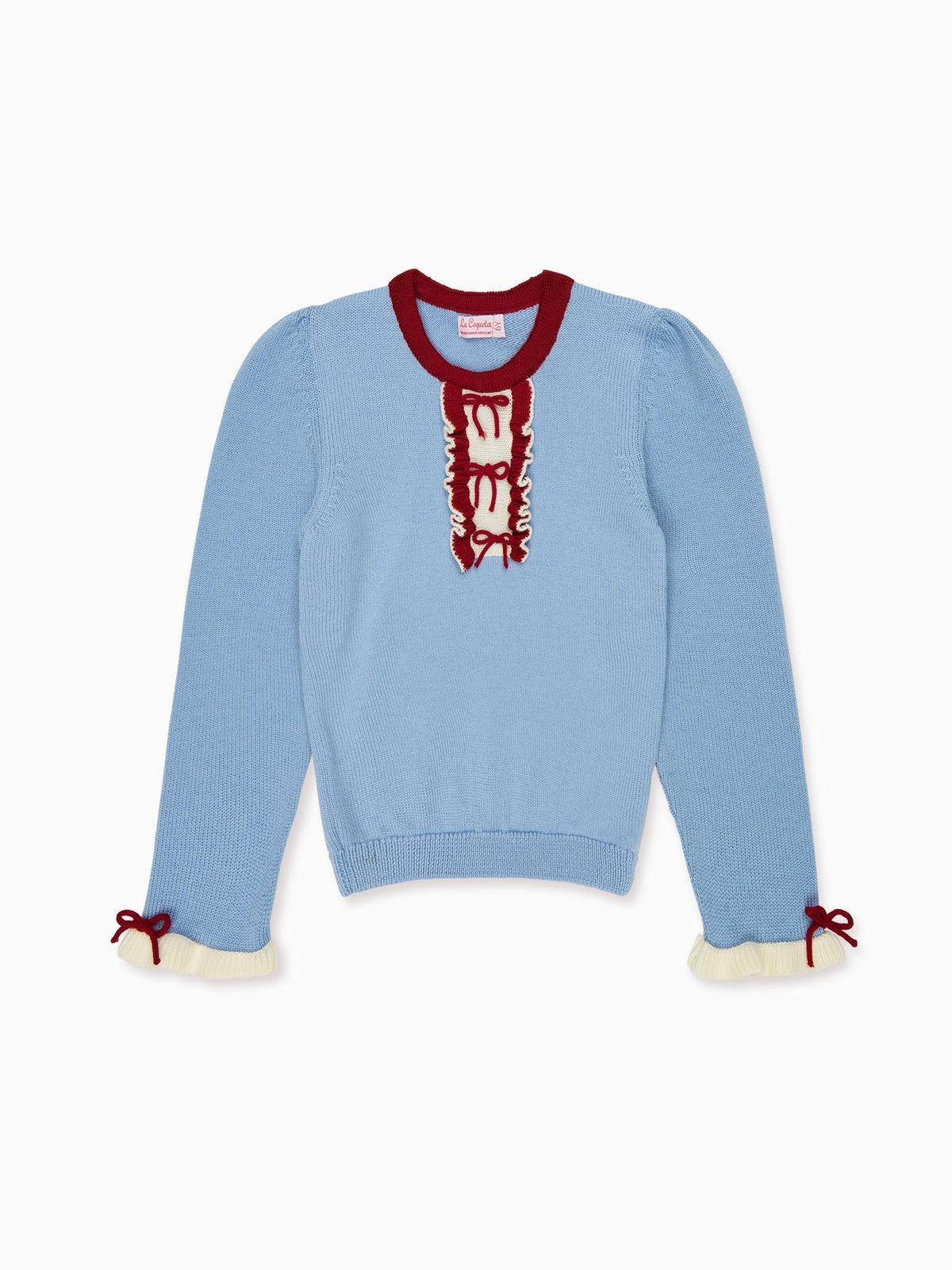 Dusty Blue Dolfito Merino Girl Jumper
