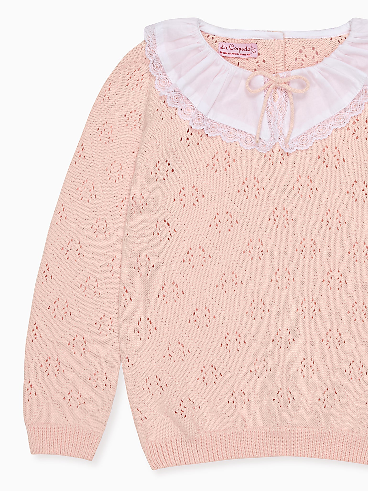 Light Pink Duena Cotton Girl Jumper