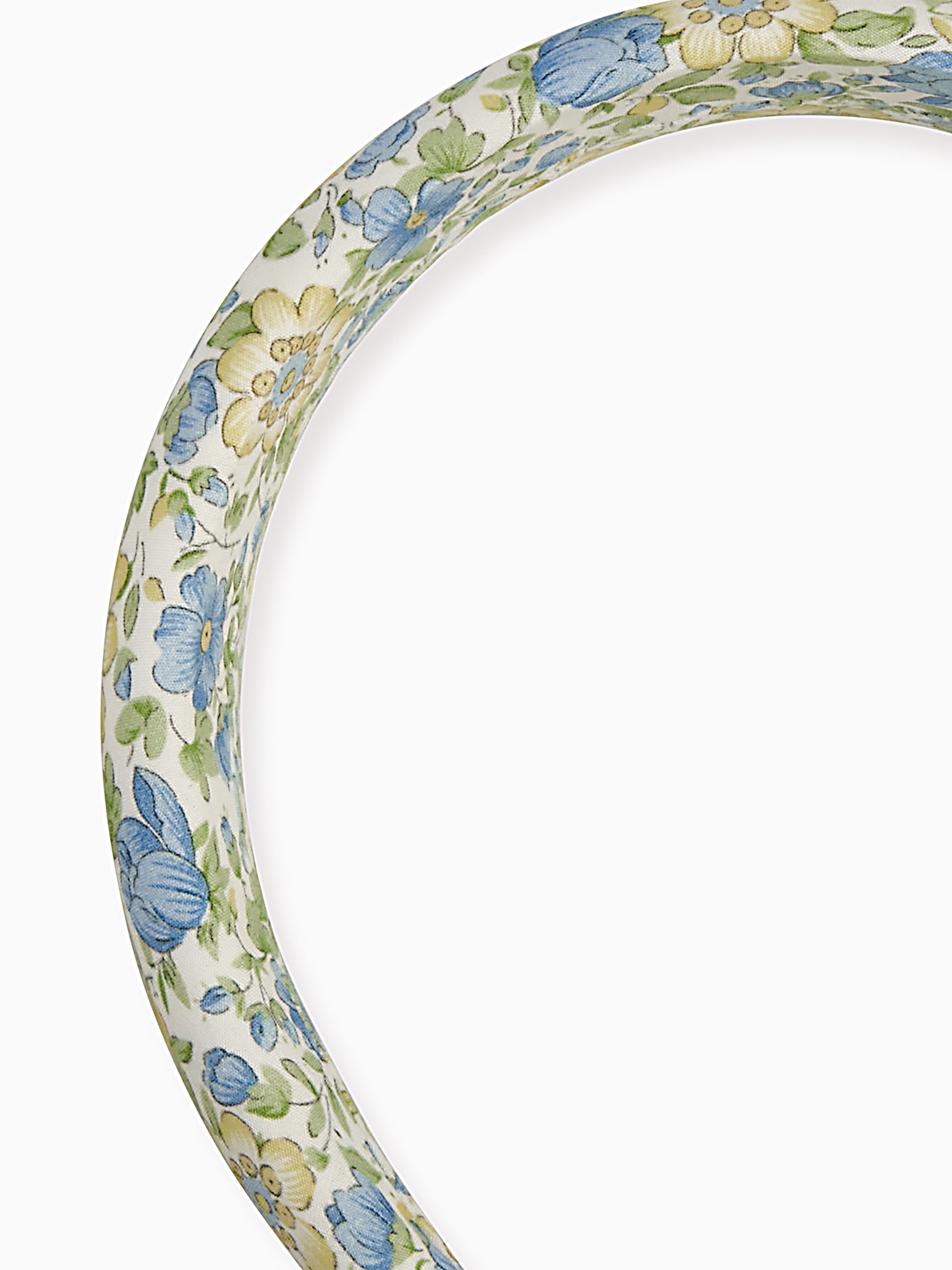 Green Floral Girl Wide Headband