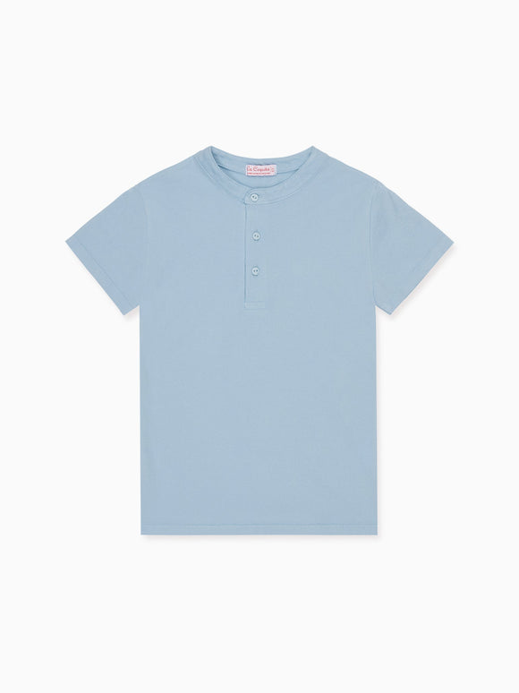 Dusty Blue Alcon Boy Polo Shirt