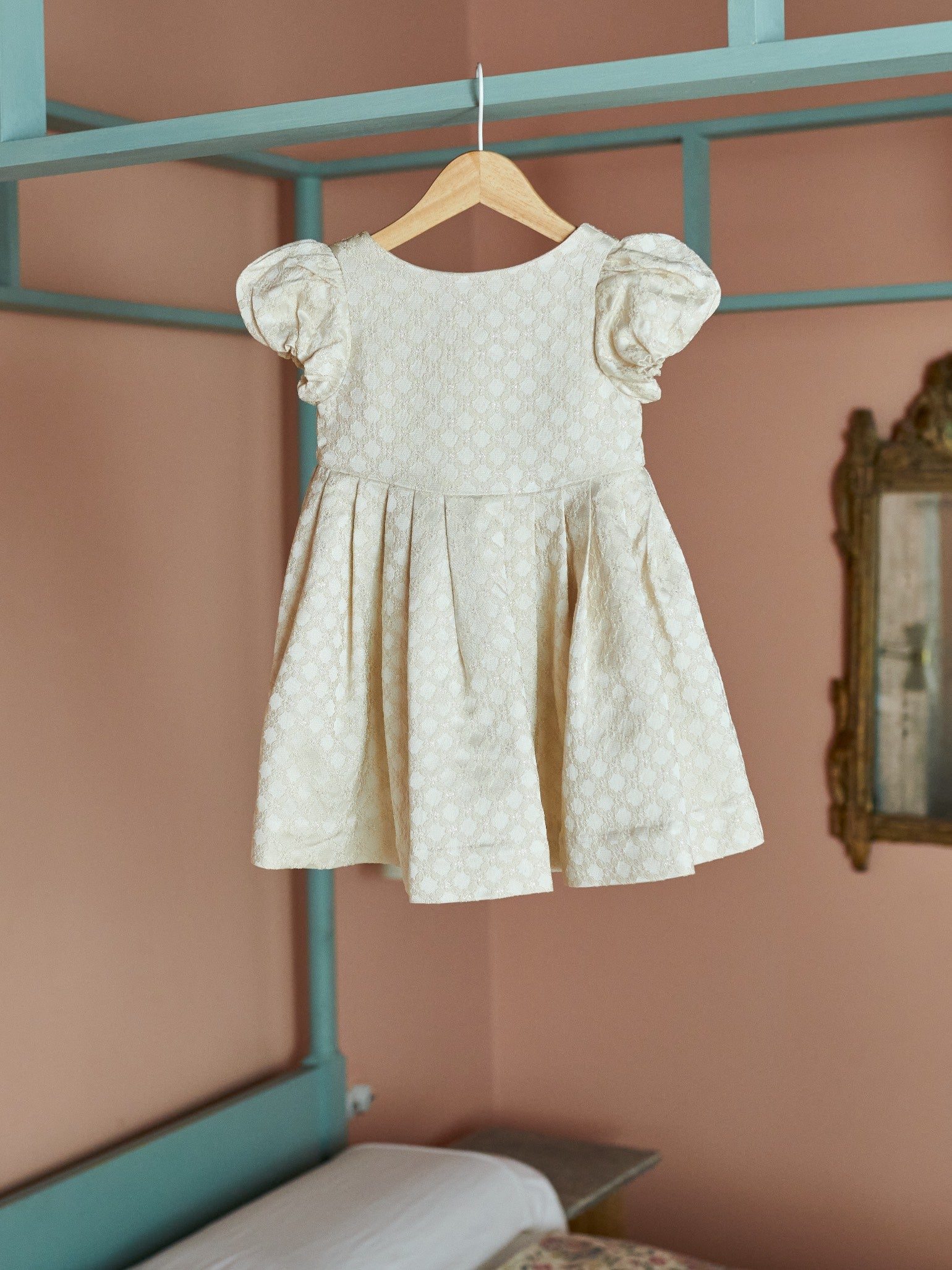 Ivory Edith Jacquard Ceremony Girl Dress