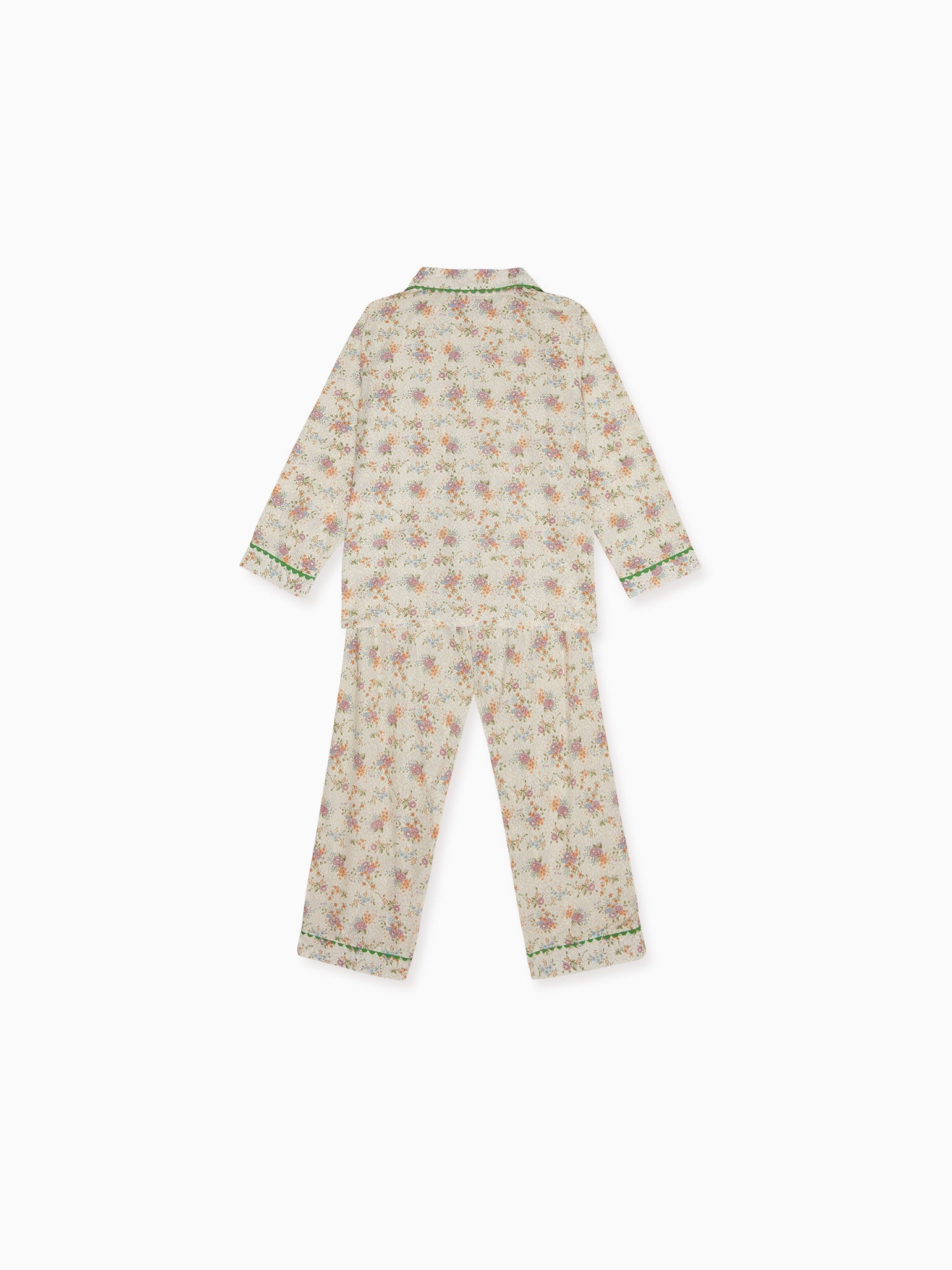 Ivory Floral Elena Girl Pyjamas