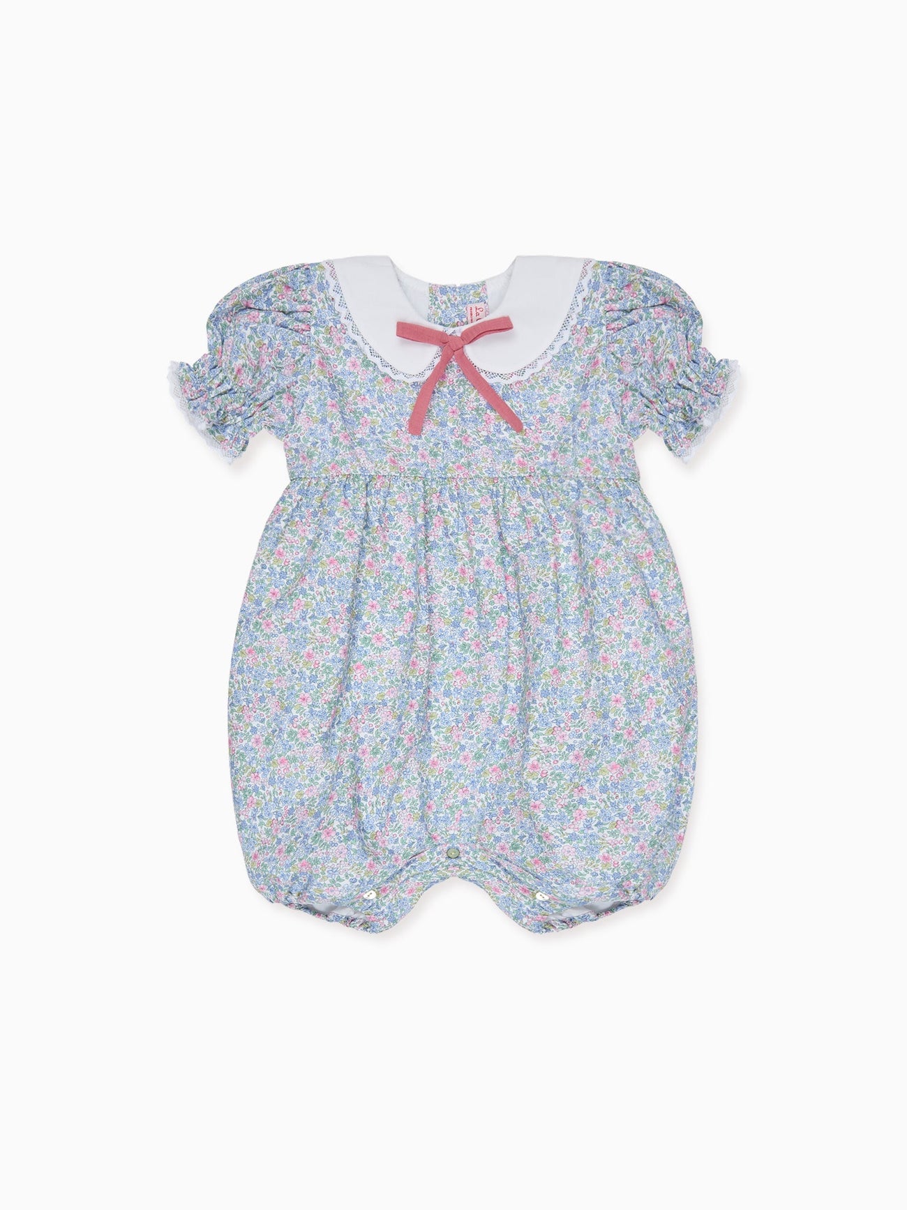 Light Blue Floral Eloisa Baby Girl Romper