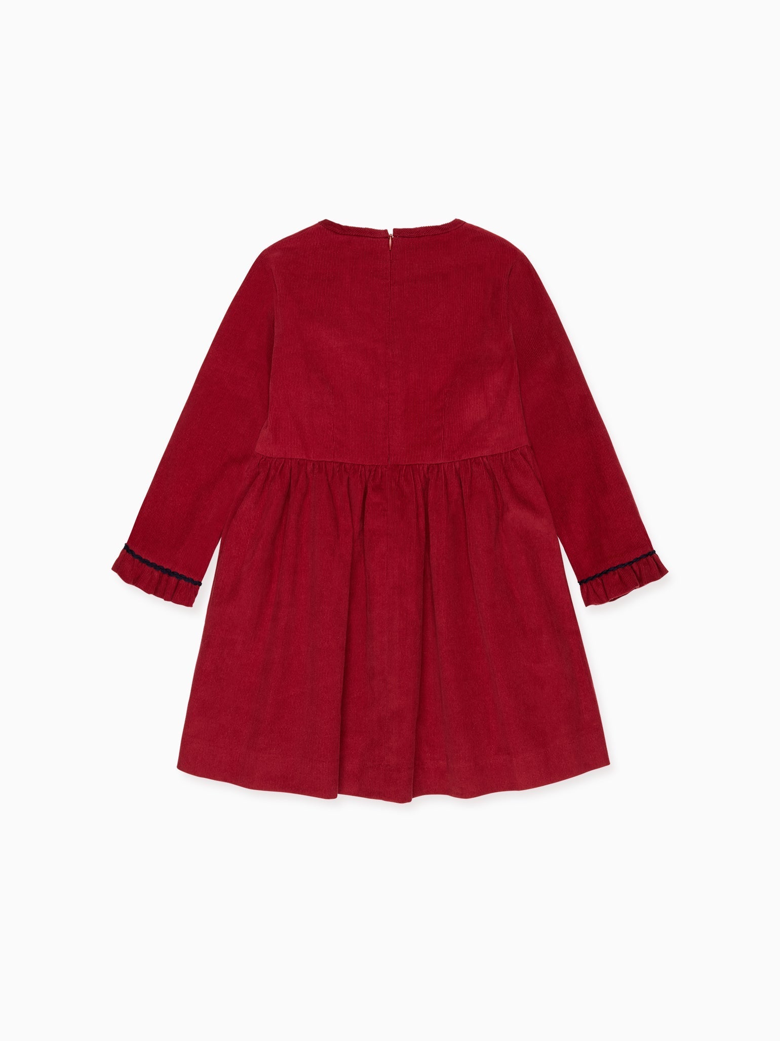Burgundy Elvira Corduroy Girl Dress