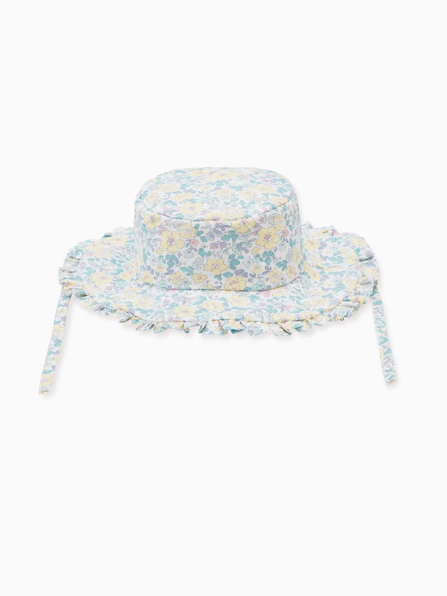 Yellow Floral Emilia Girl Cotton Hat