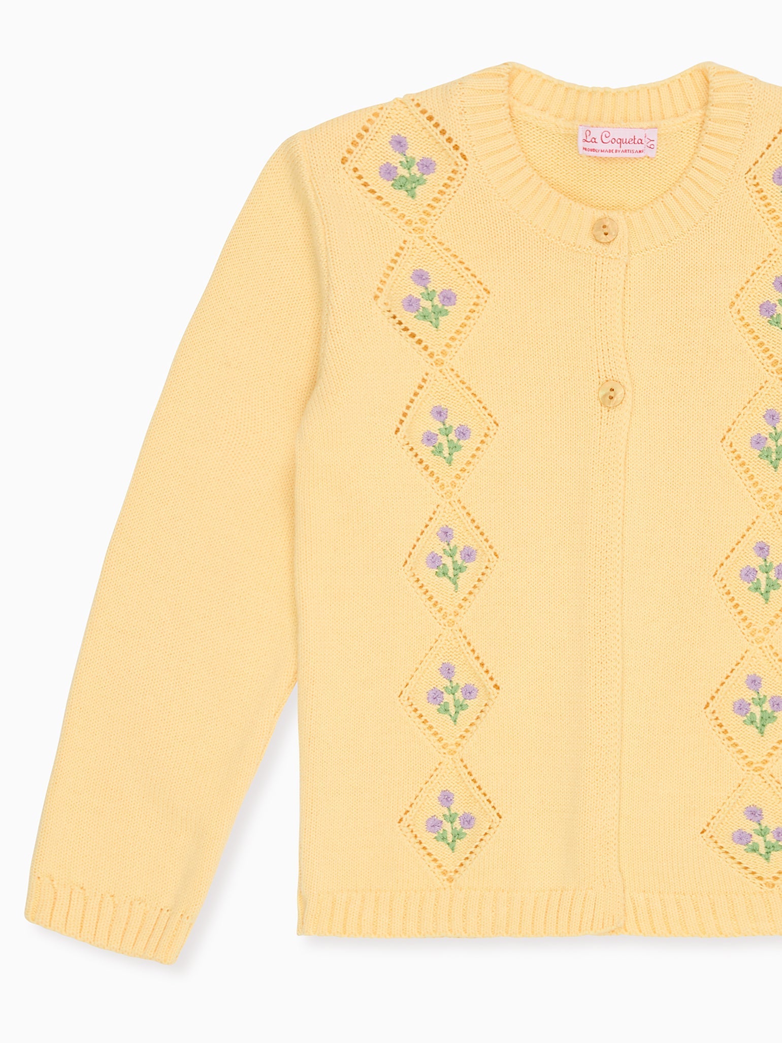 Lemon Espina Cotton Girl Cardigan