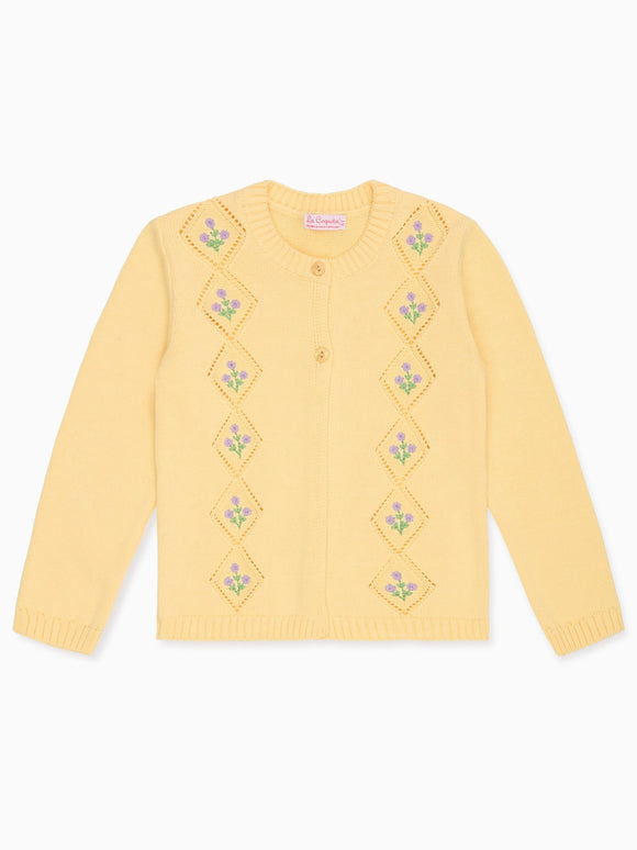 Lemon Espina Cotton Girl Cardigan