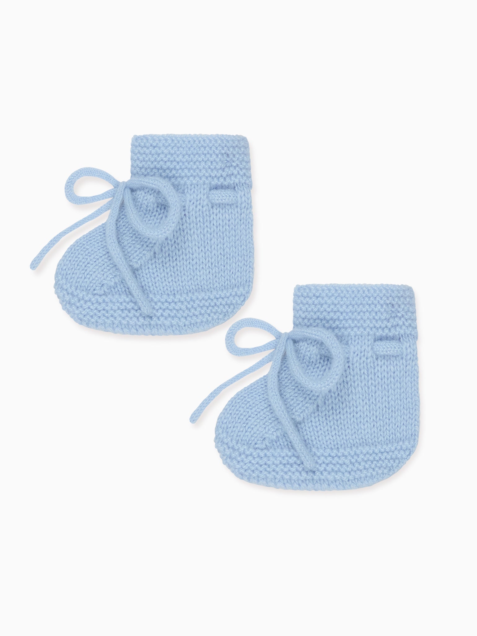 Blue Evita Cashmere Baby Booties