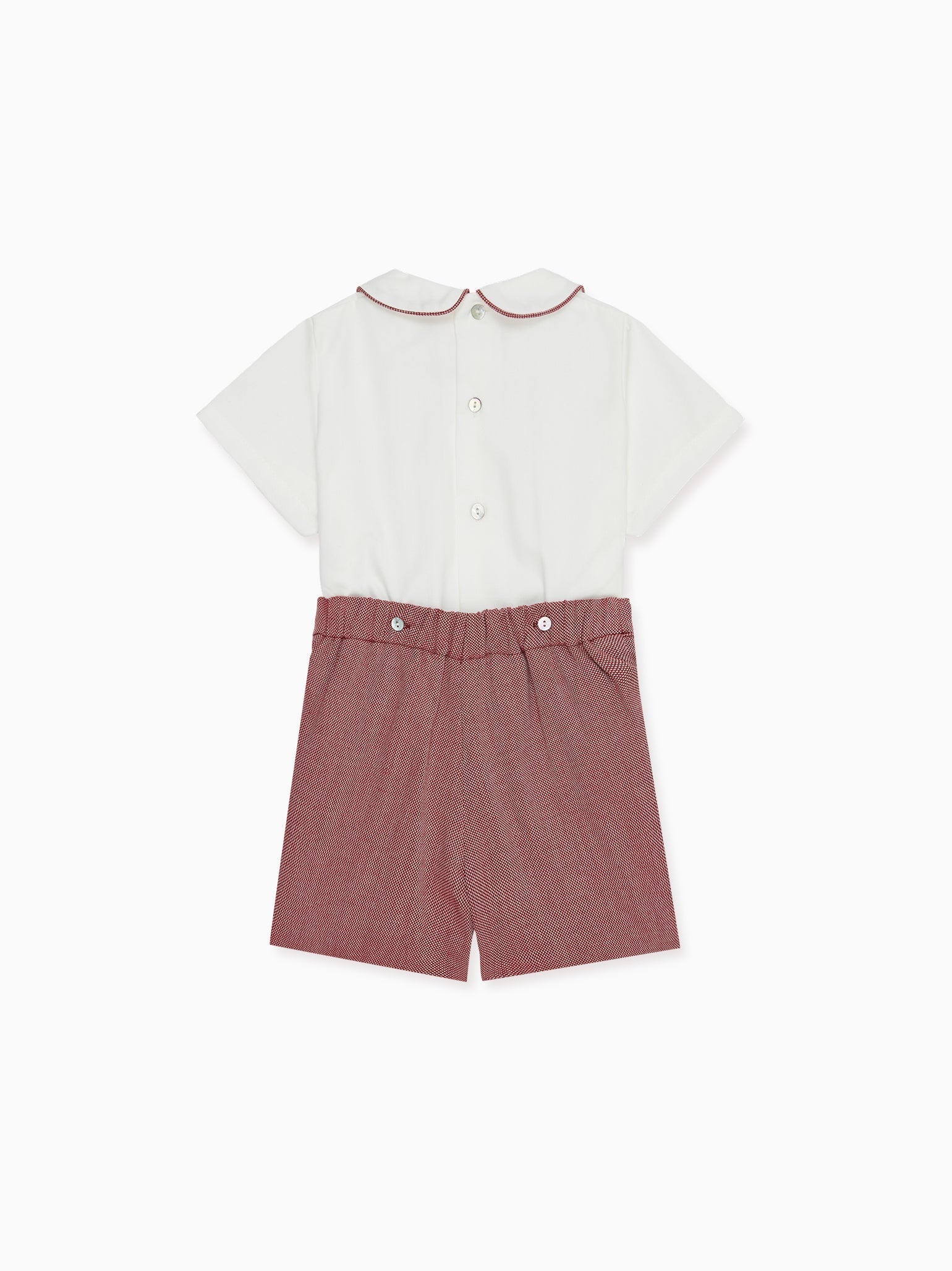 Burgundy Fantino Baby Boy Set