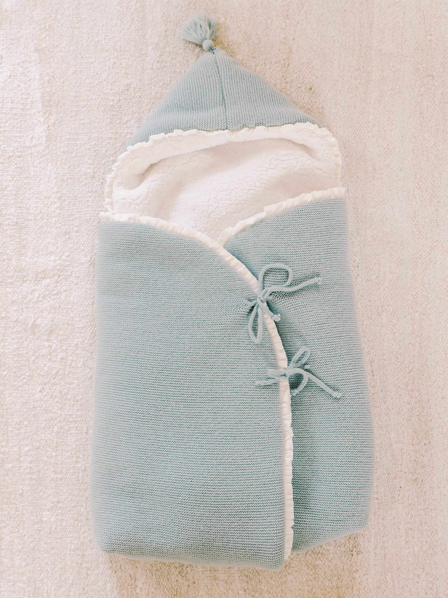 Sage Green Fatima Merino Baby Nest