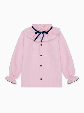 Red Check Felixa Girl Long Sleeve Shirt