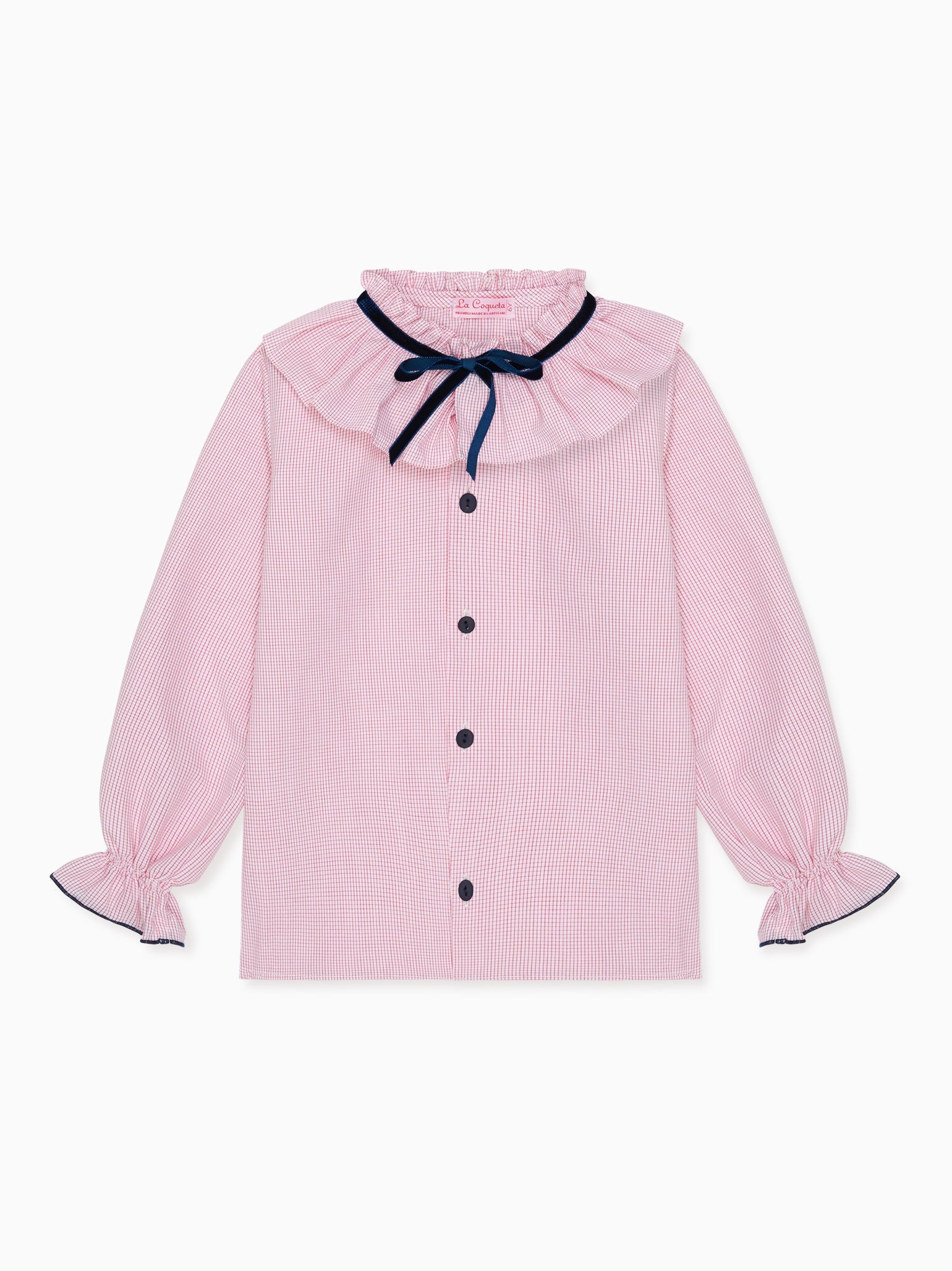 Red Check Felixa Girl Long Sleeve Shirt