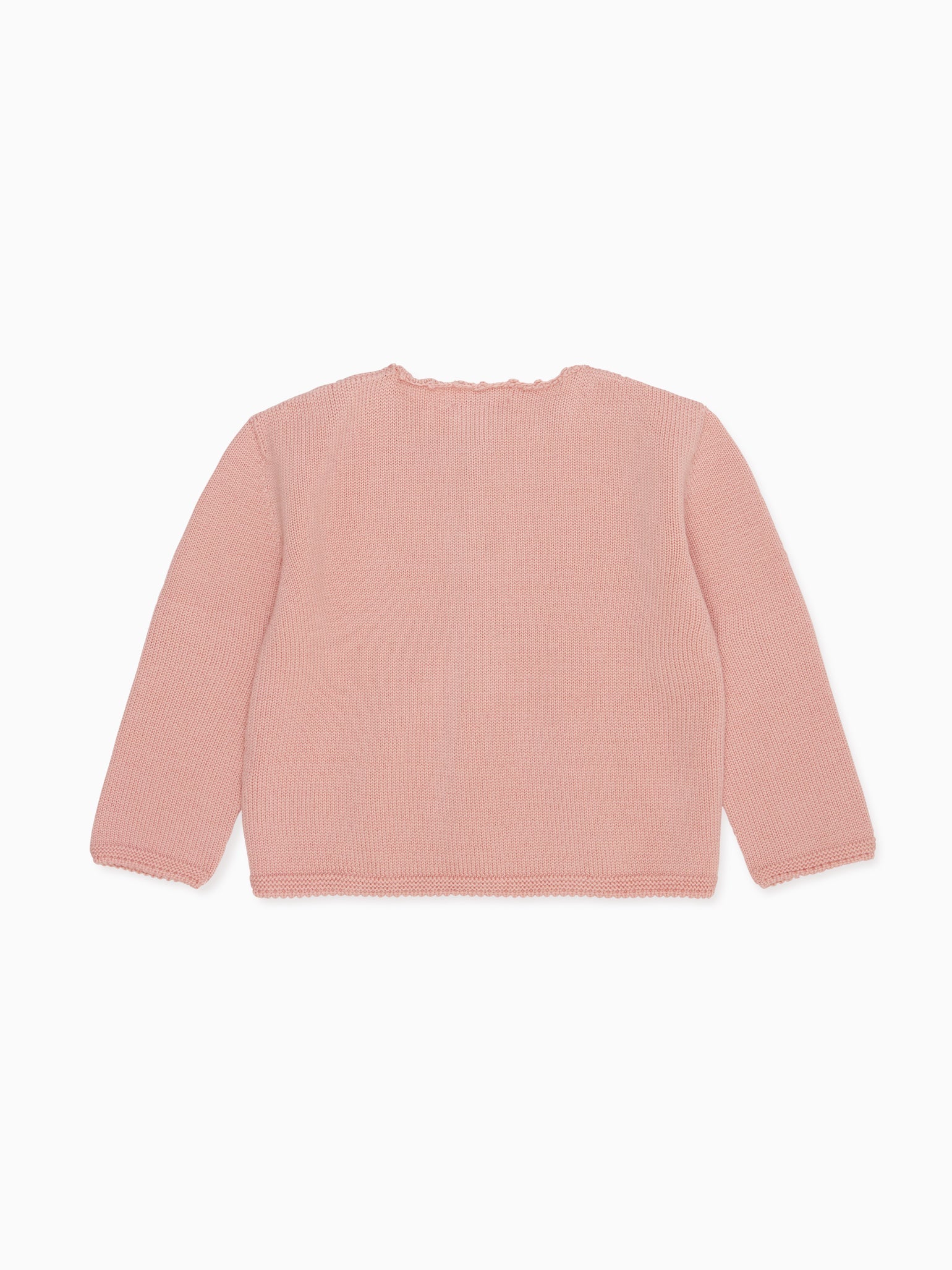 Pink Feria Merino Baby Cardigan