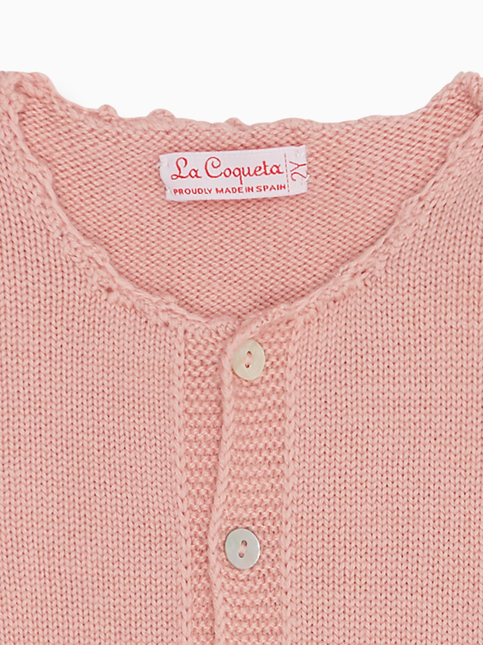 Pink Feria Merino Baby Cardigan