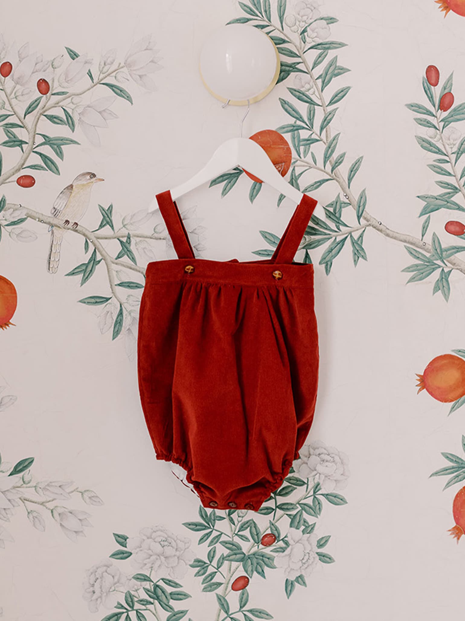 Burgundy Filada Baby Romper