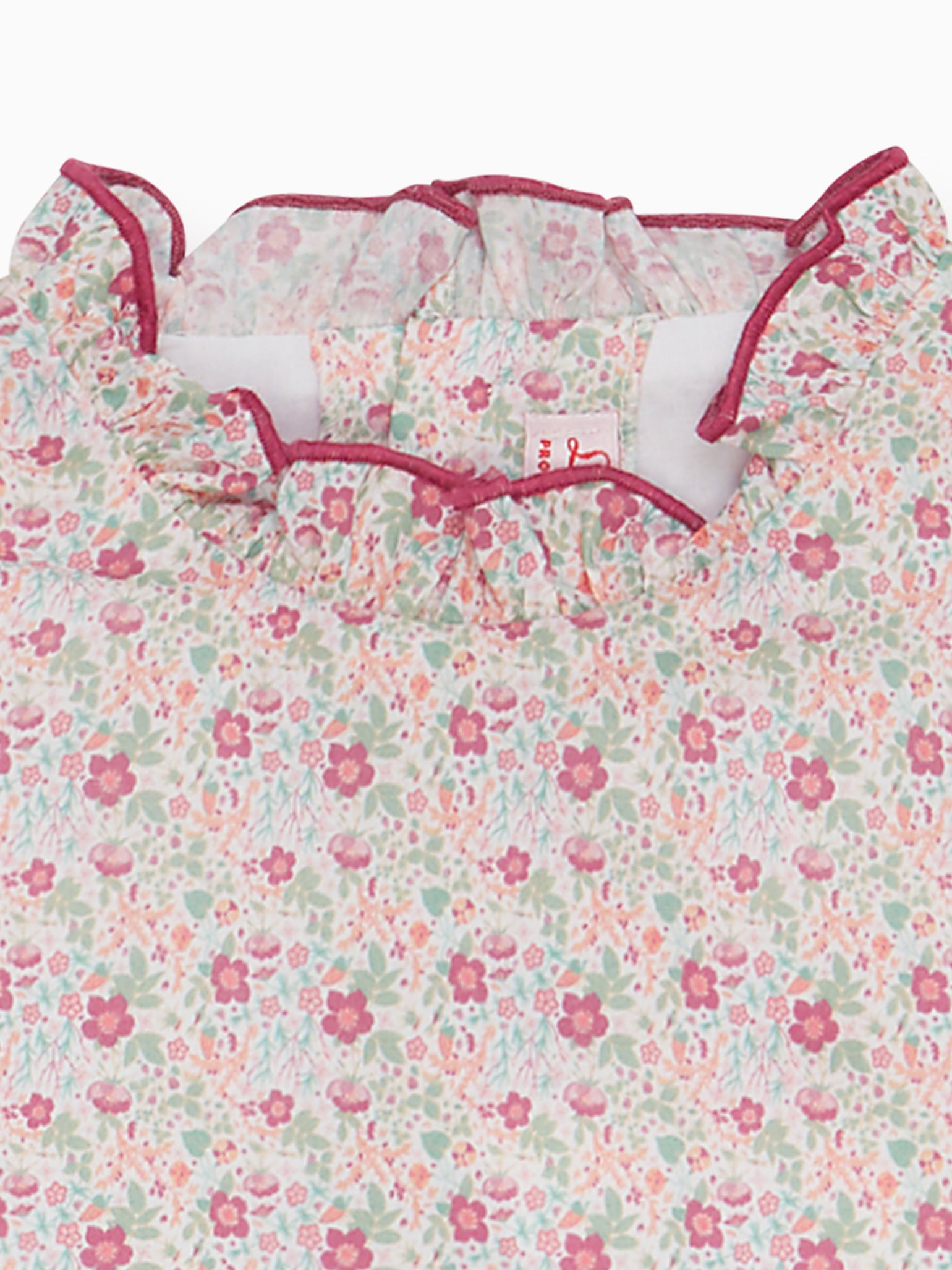 Pink Floral Filomela Girl Drop Waist Dress