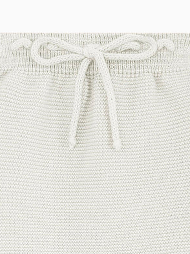Ivory Fino Cotton Baby Knitted Trousers