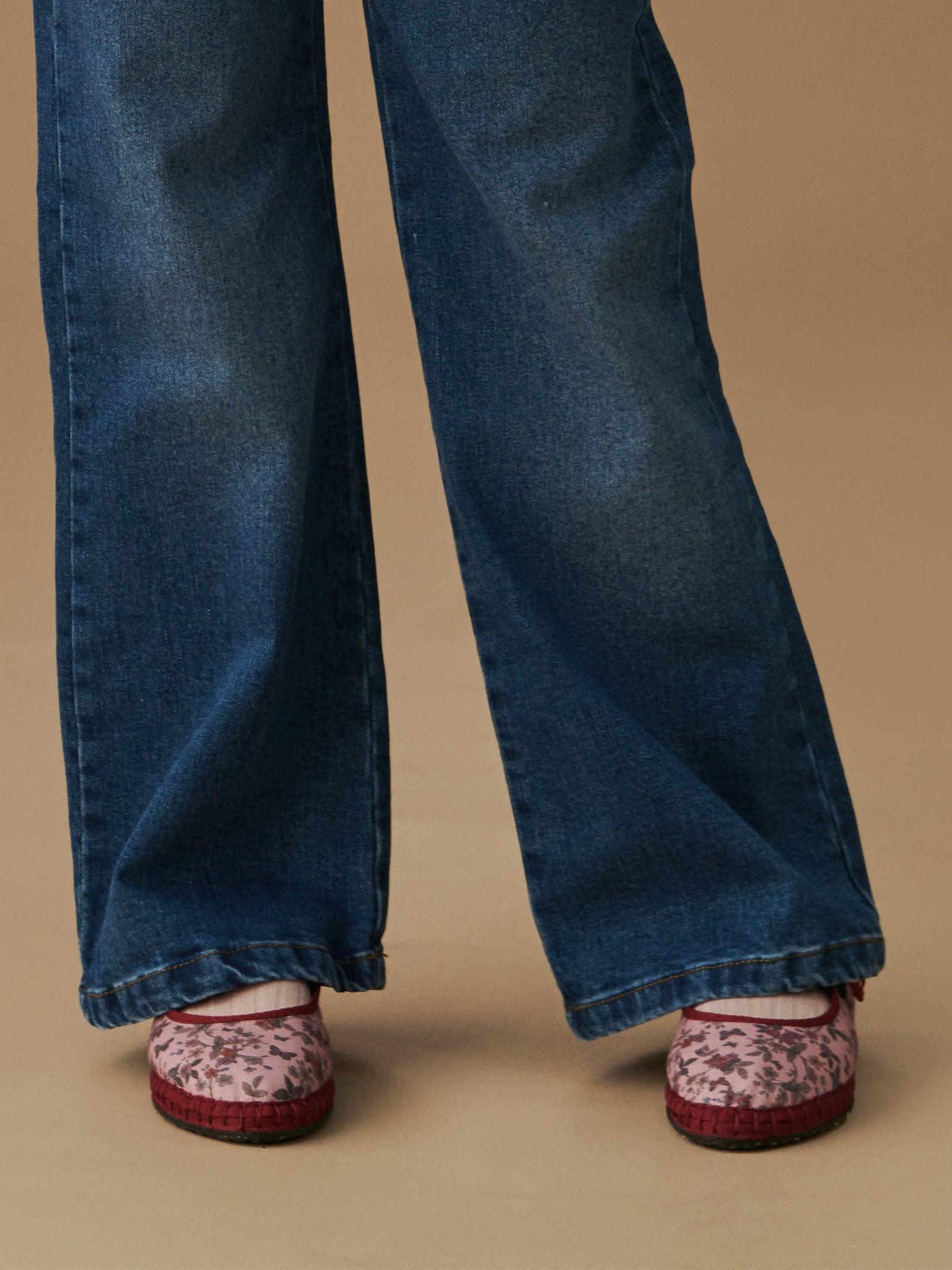 Flabelus x La Coqueta Woman Pink Floral Mary Jane Shoes