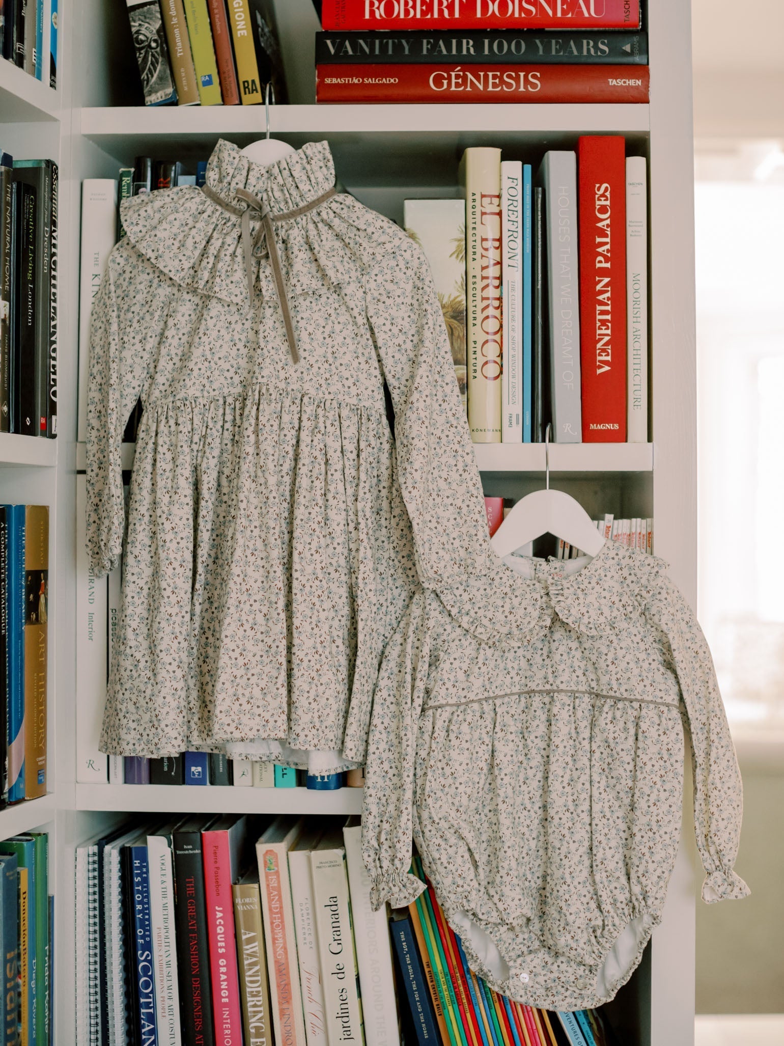 Taupe Floral Flora Girl Dress