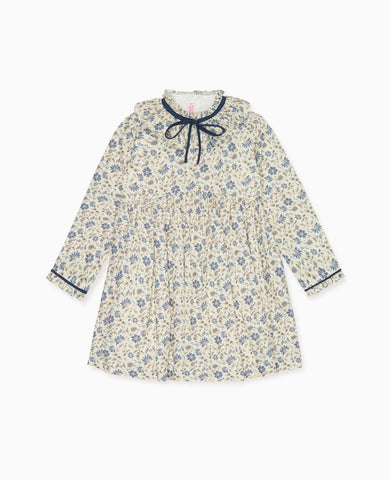 Blue Floral Flora Girl Dress