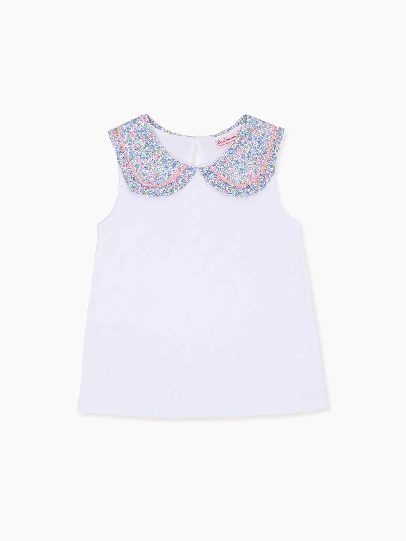 Light Blue Floral Florentina Girl Top