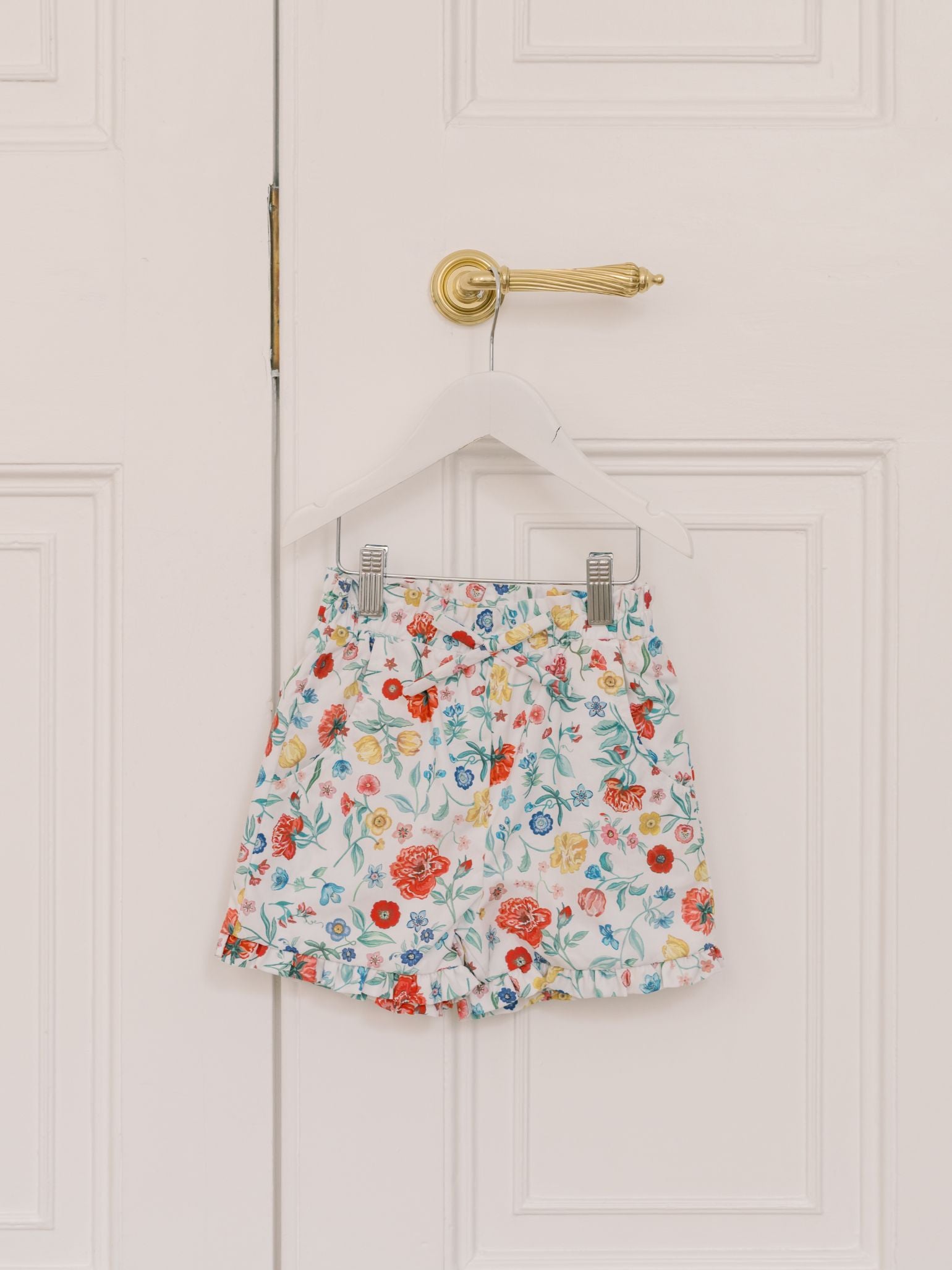 Ivory Rose Flores Cotton Girl Shorts