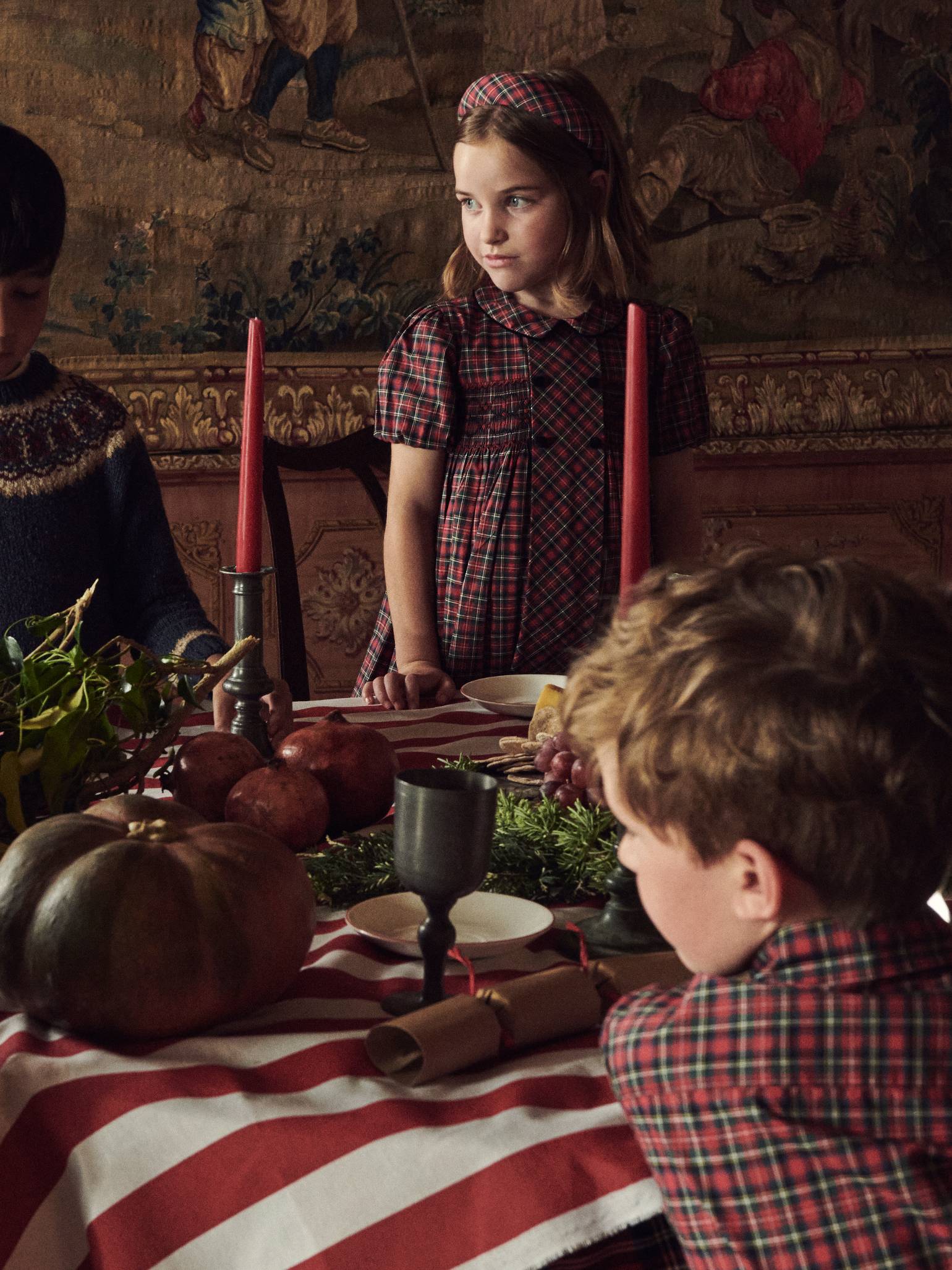Red Tartan Nico Long Sleeve Boy Shirt