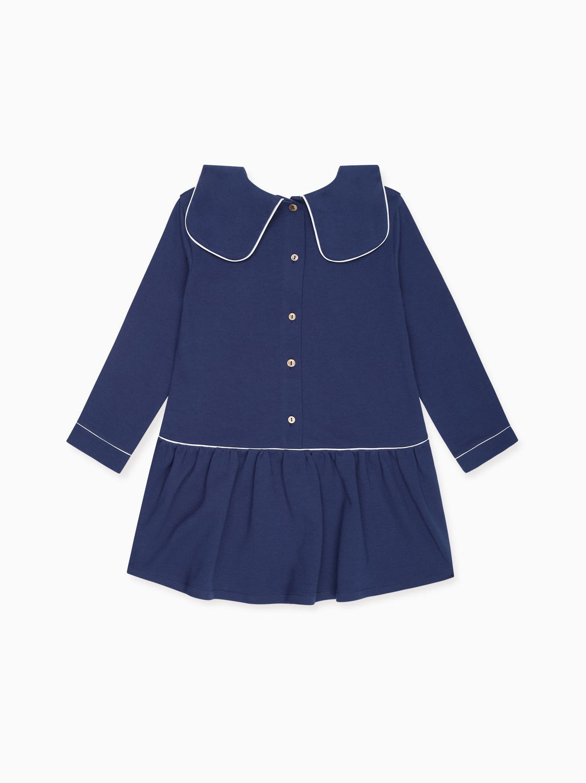 Navy Genevieve Girl Drop Waist Dress