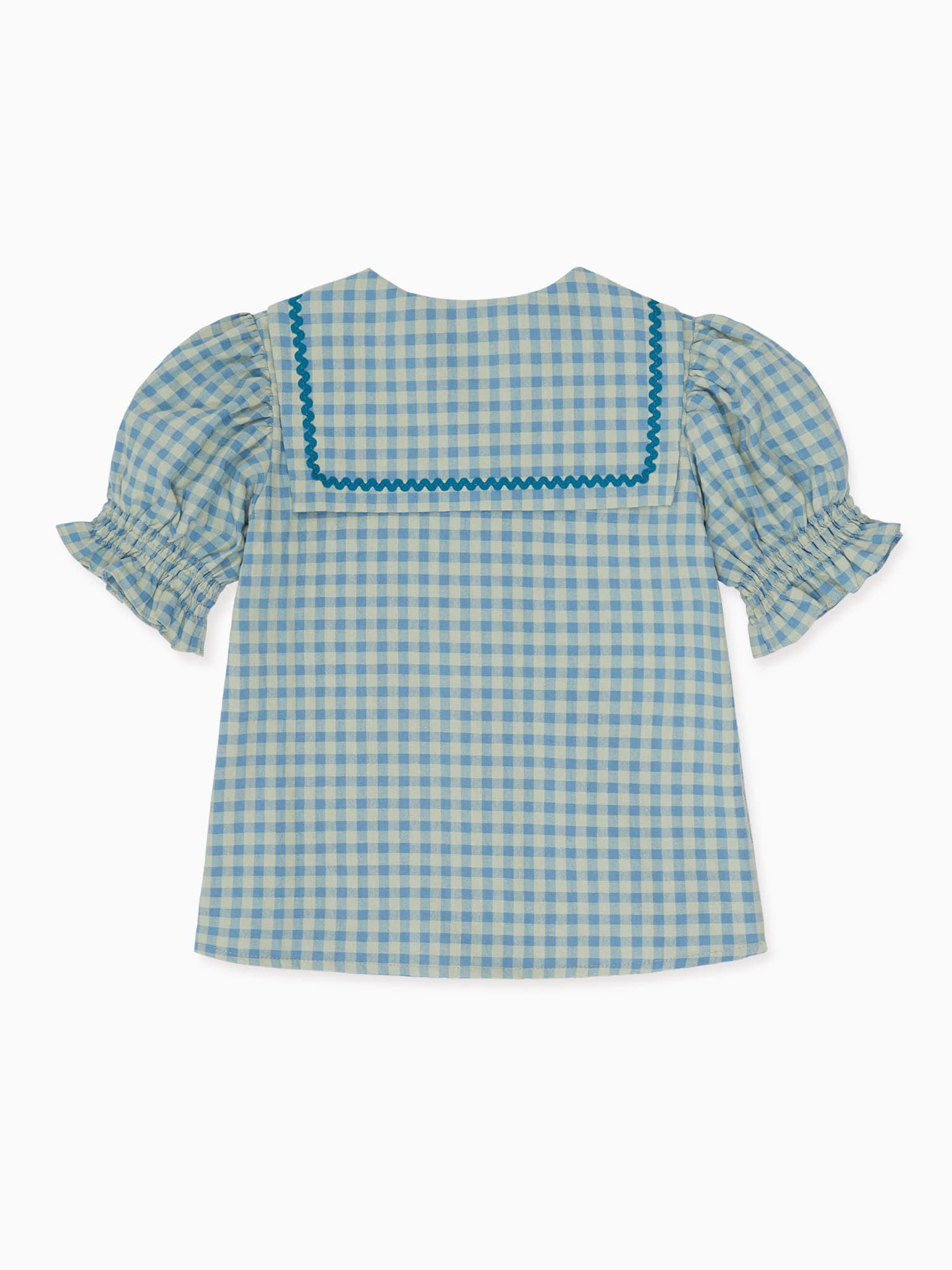 Olive Gingham Georgina Girl Shirt
