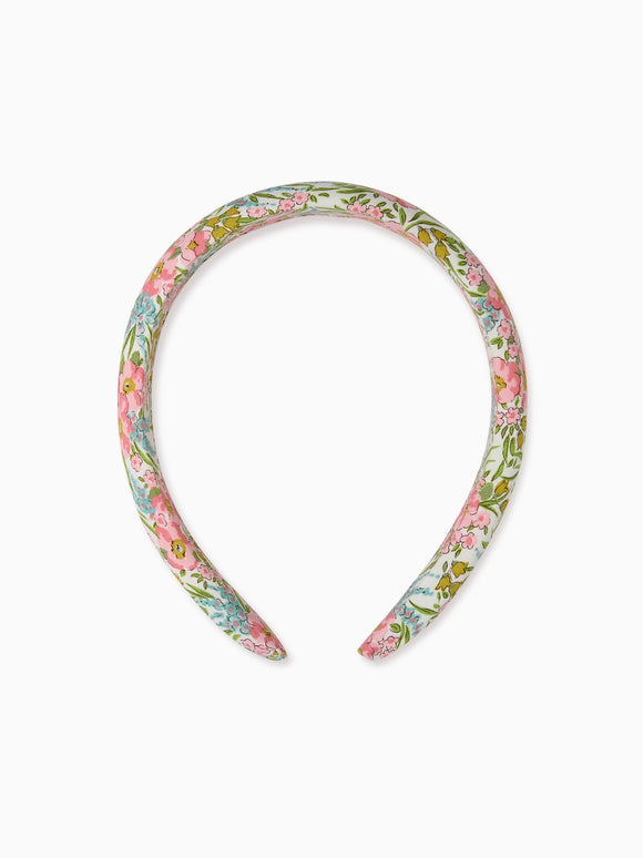 Pink Floral Girl Wide Headband