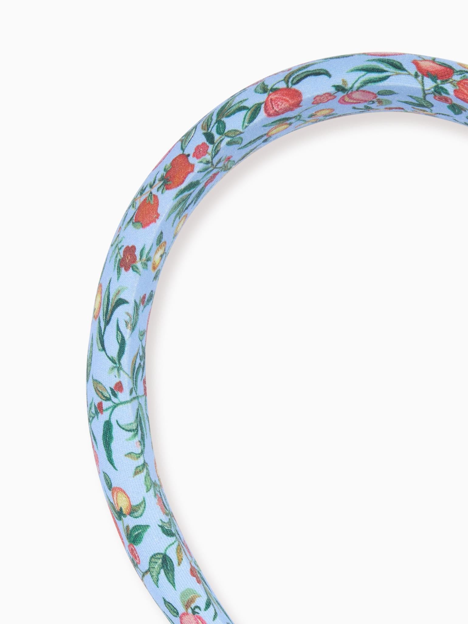 Blue Pomegranate Girl Wide Headband