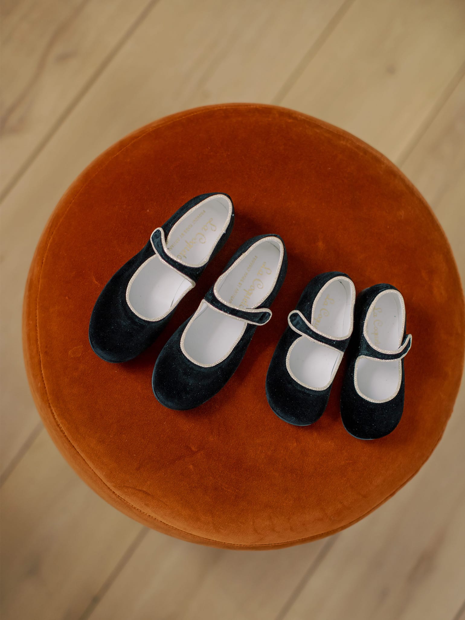 Black Velvet Girl Mary Jane Shoes