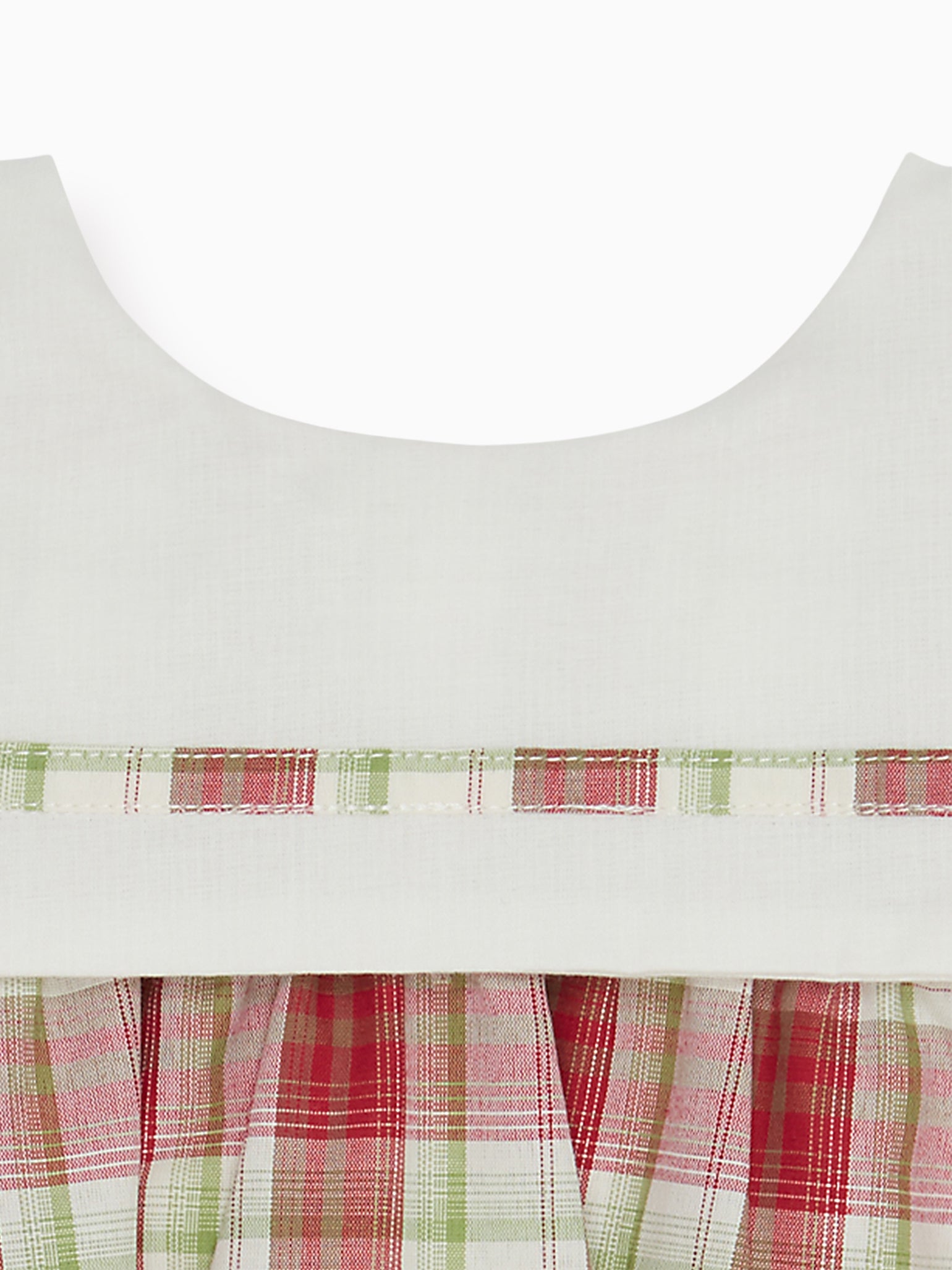 Red Check Gloria Baby Girl Romper