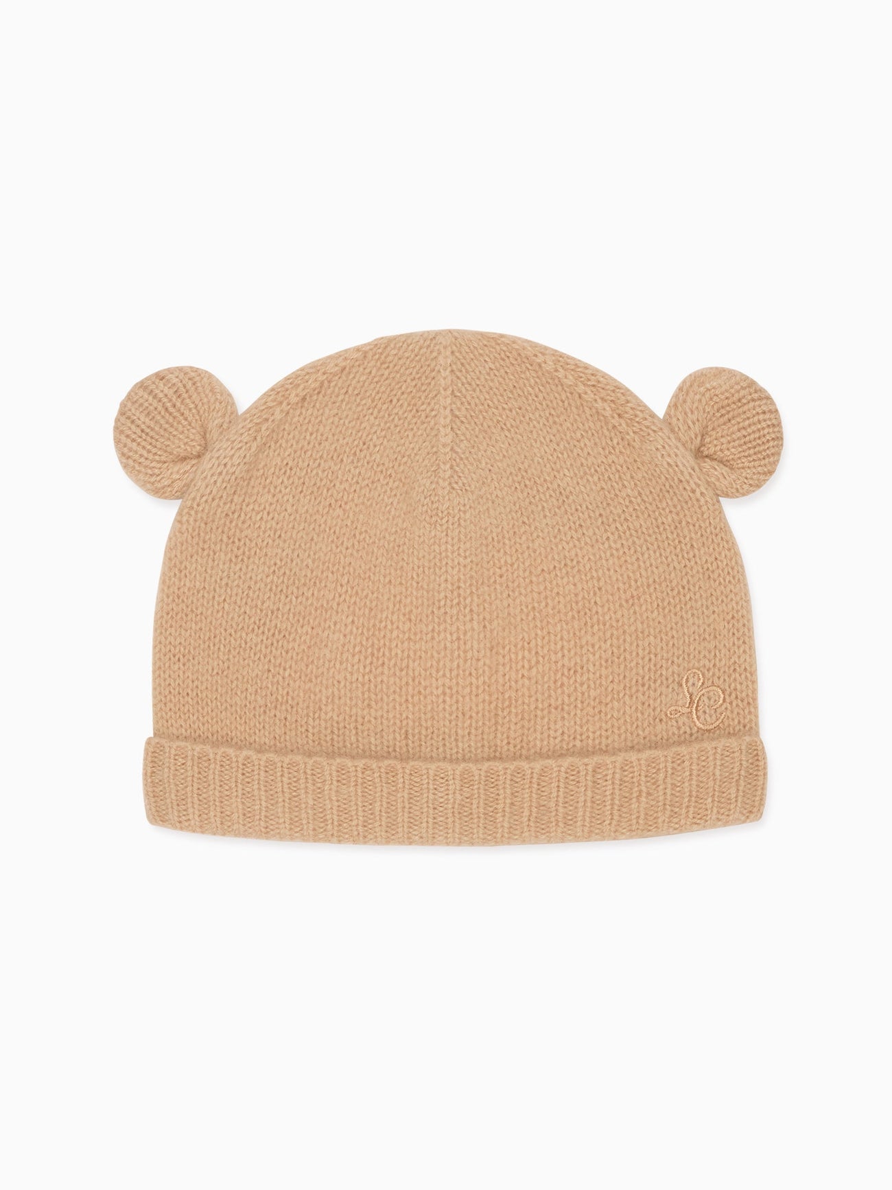 Camel Melange Gloria Cashmere Baby Hat