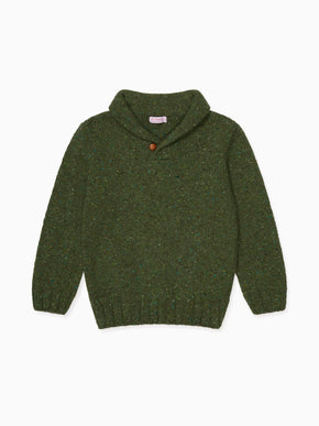 Olive Green Goyo Merino Boy Jumper